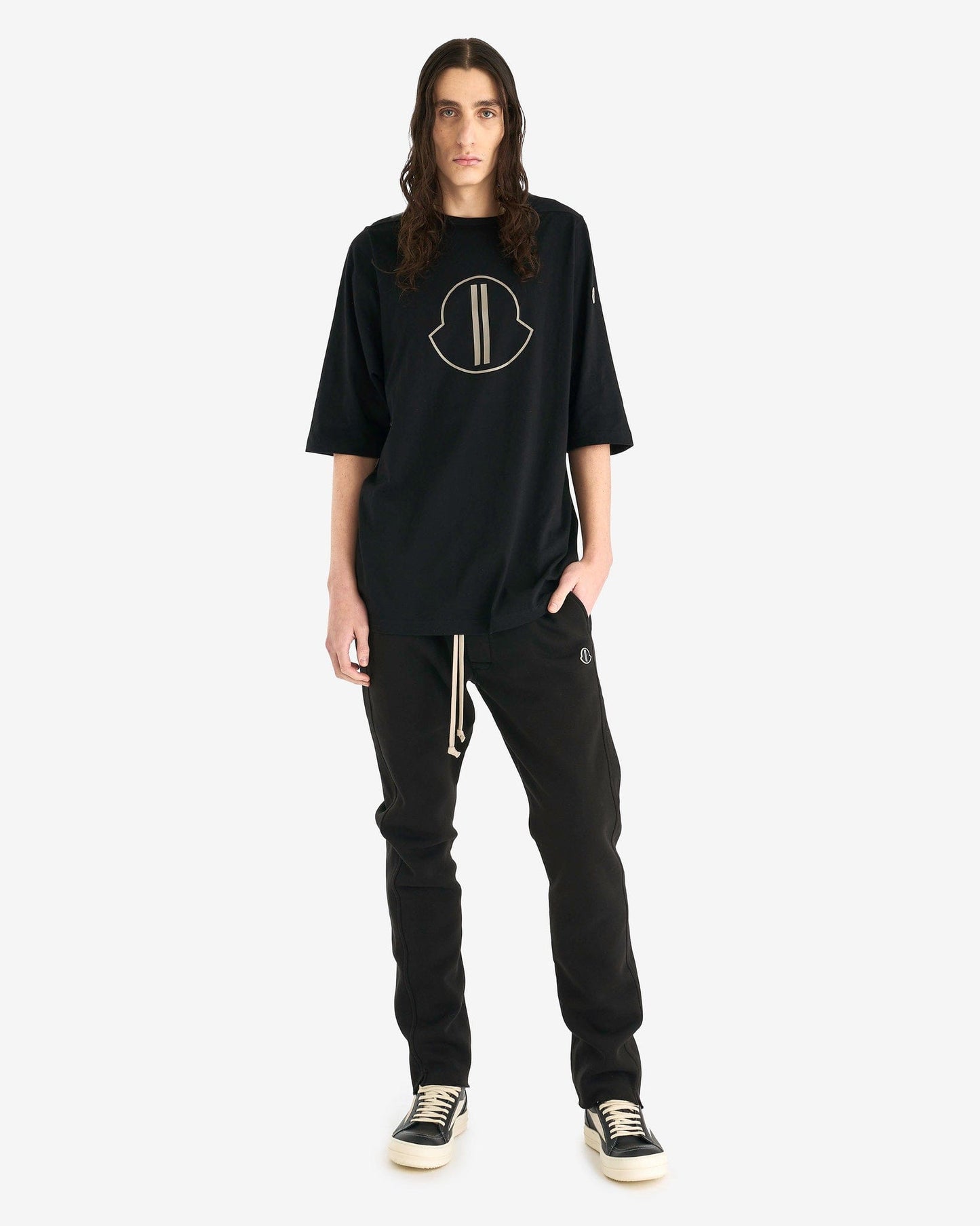Rick Owens Men's Pants Moncler Berlin Drawstrings in Black
