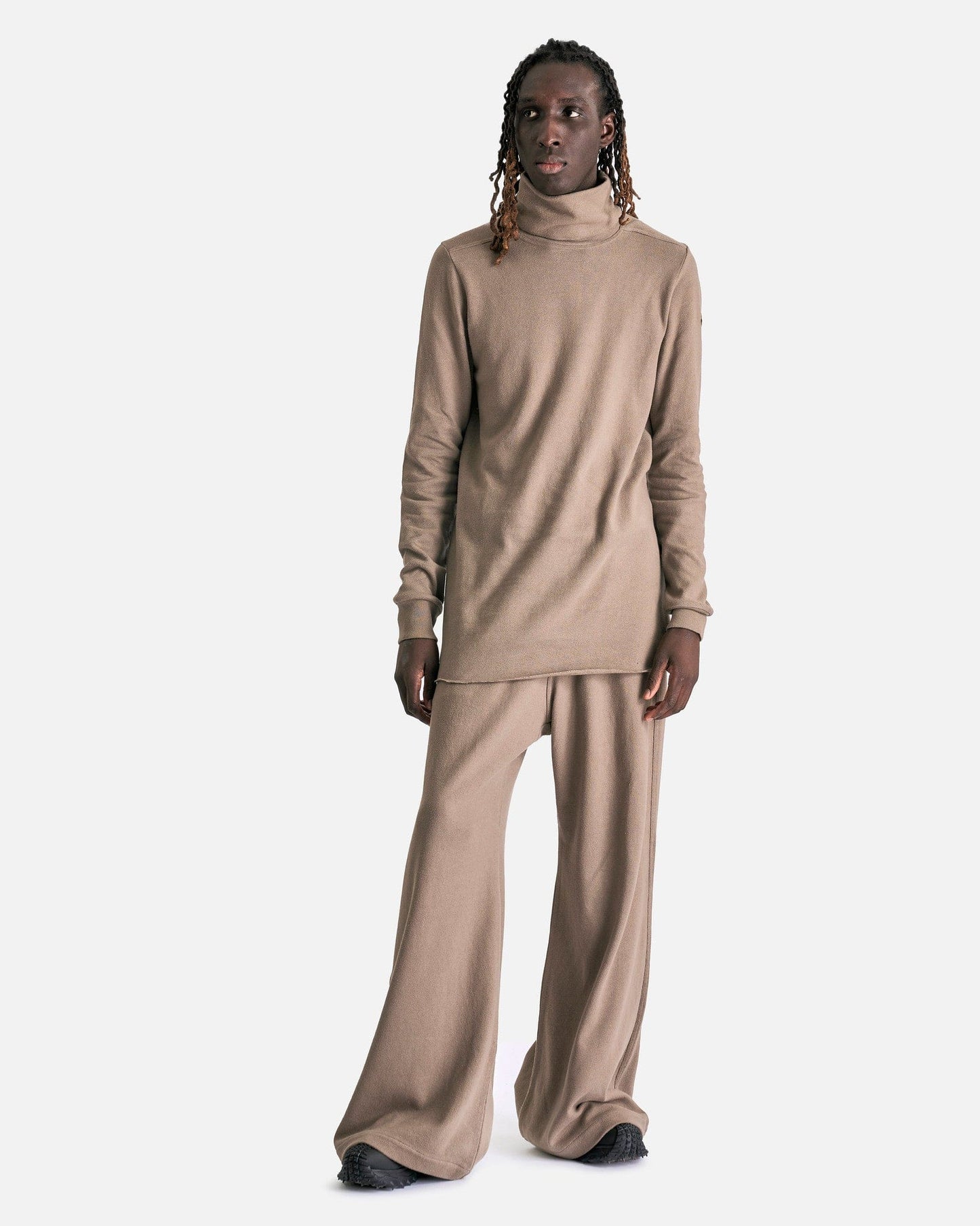 Rick Owens Men's Sweatshirts Moncler Knitted Surf T in Dust