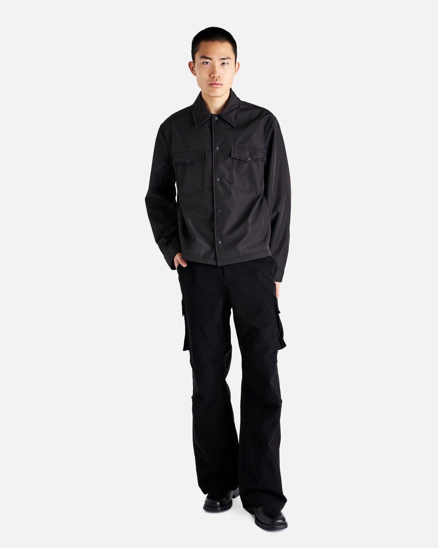 Our Legacy Men's Pants Mount Cargo in Black Canvas