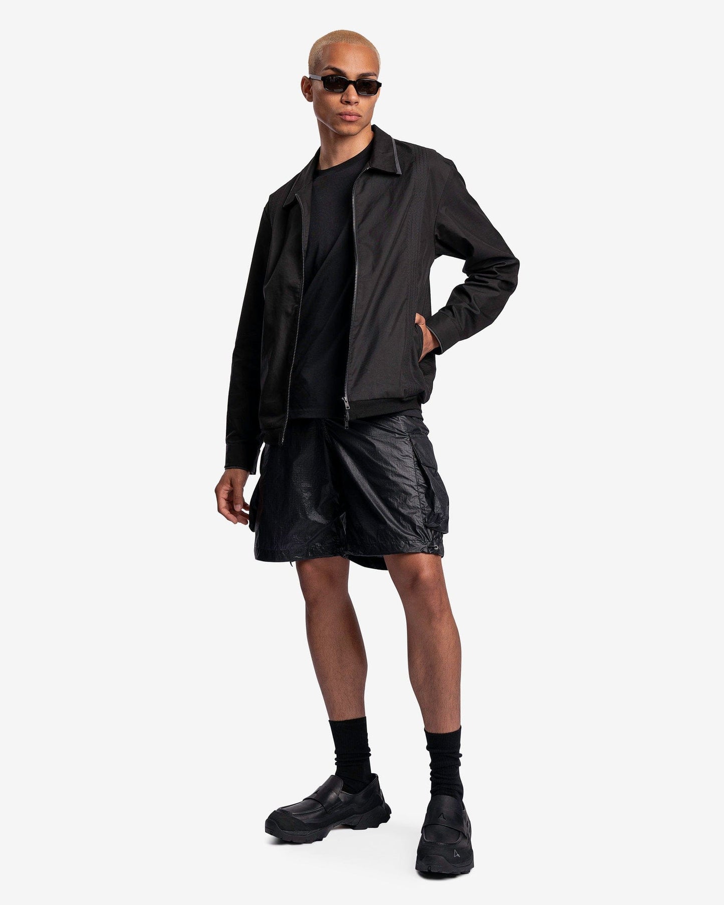 Our Legacy Men's Shorts Mount Shorts in Black Tech Chintz Ripstop