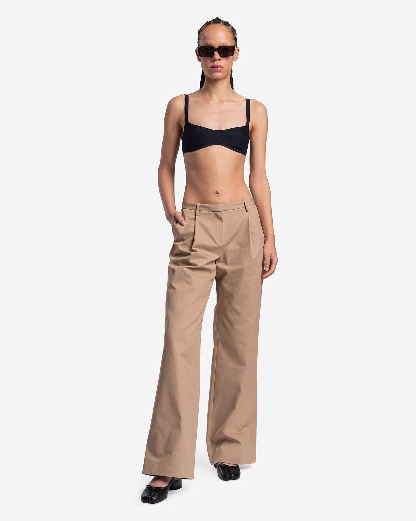 Sandy Liang Women Pants Mugwort Pants in Grain