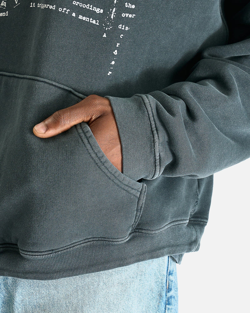 Enfants Riches Deprimes Men's Sweatshirts My Role in the War Hoodie in Charcoal