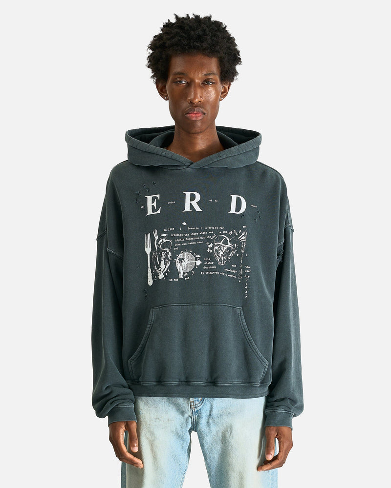 Enfants Riches Deprimes Men's Sweatshirts My Role in the War Hoodie in Charcoal