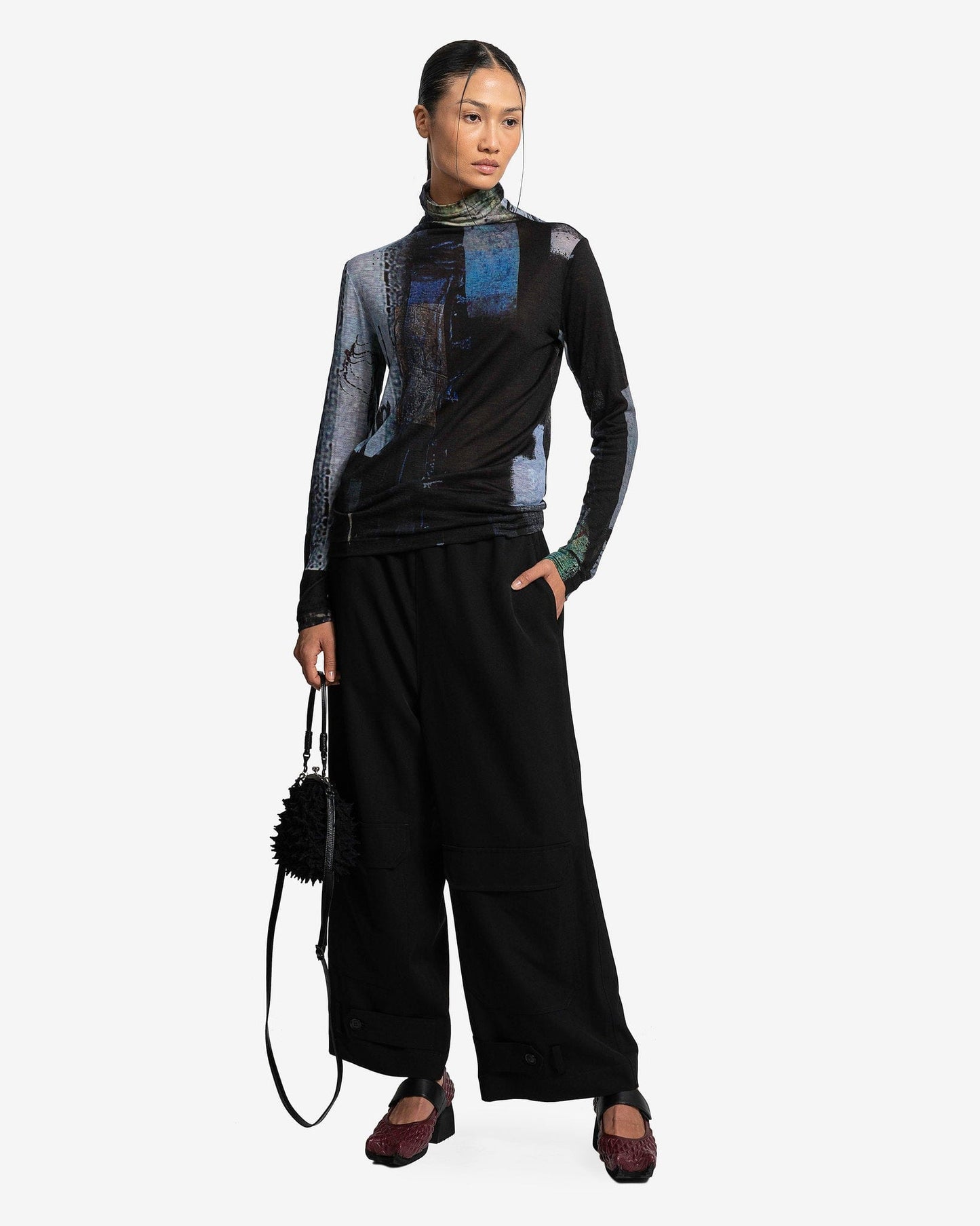 Y's by Yohji Yamamoto Women Pants N-Pocket Pants in Black