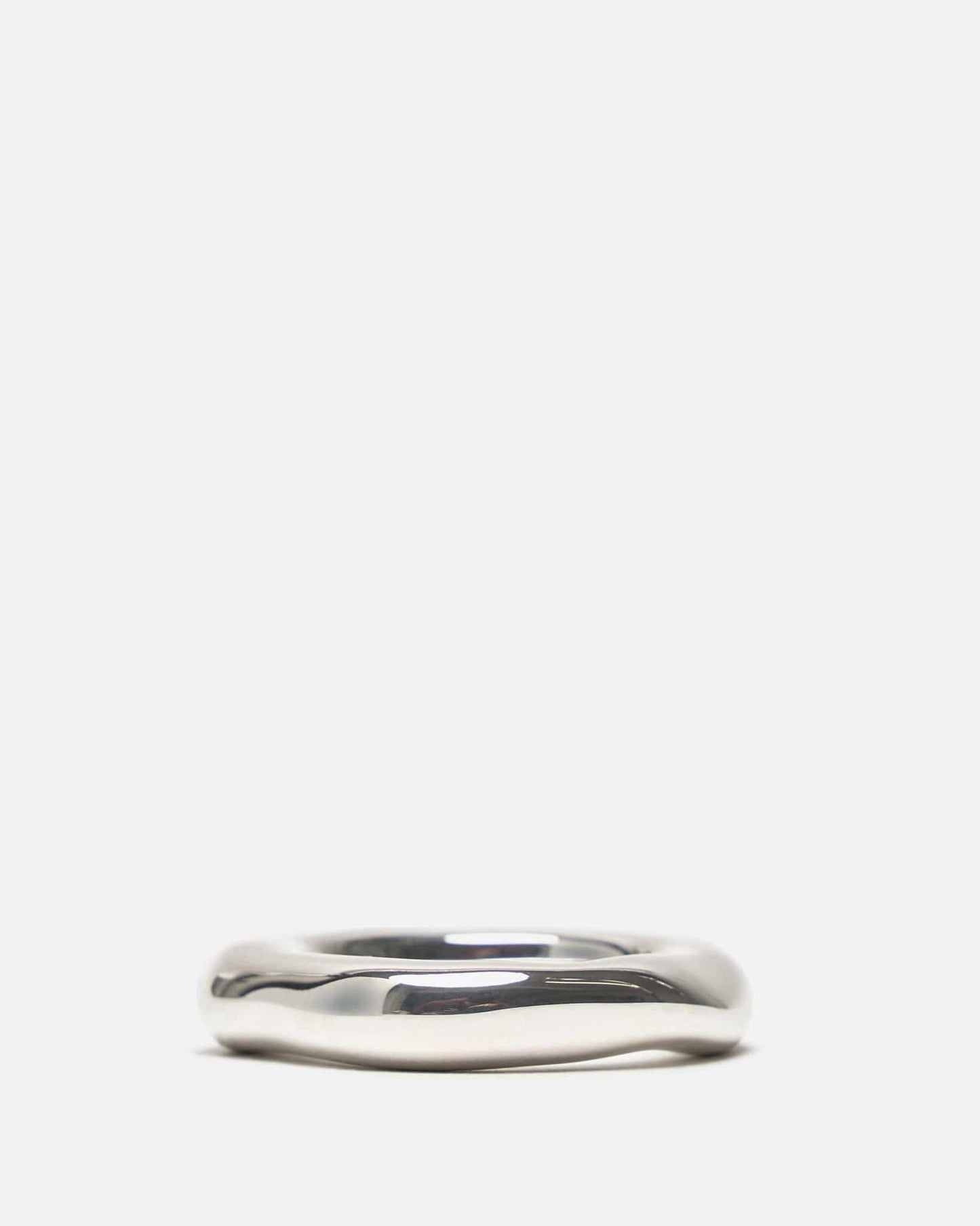 Jil Sander Jewelry New Lightness Brass Ring in Silver
