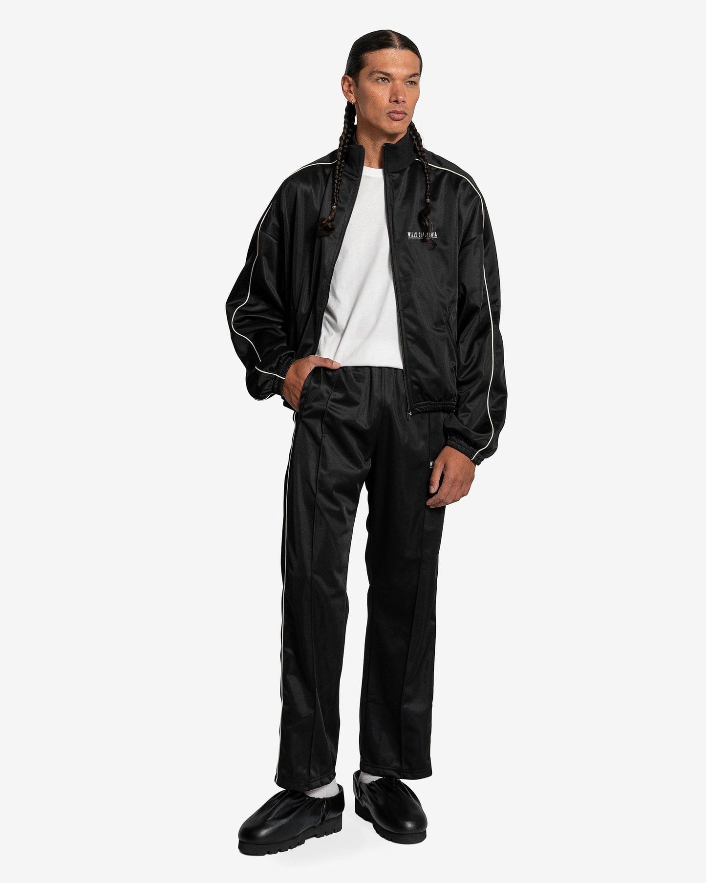 Willy Chavarria Men's Pants New Track Pants in Black