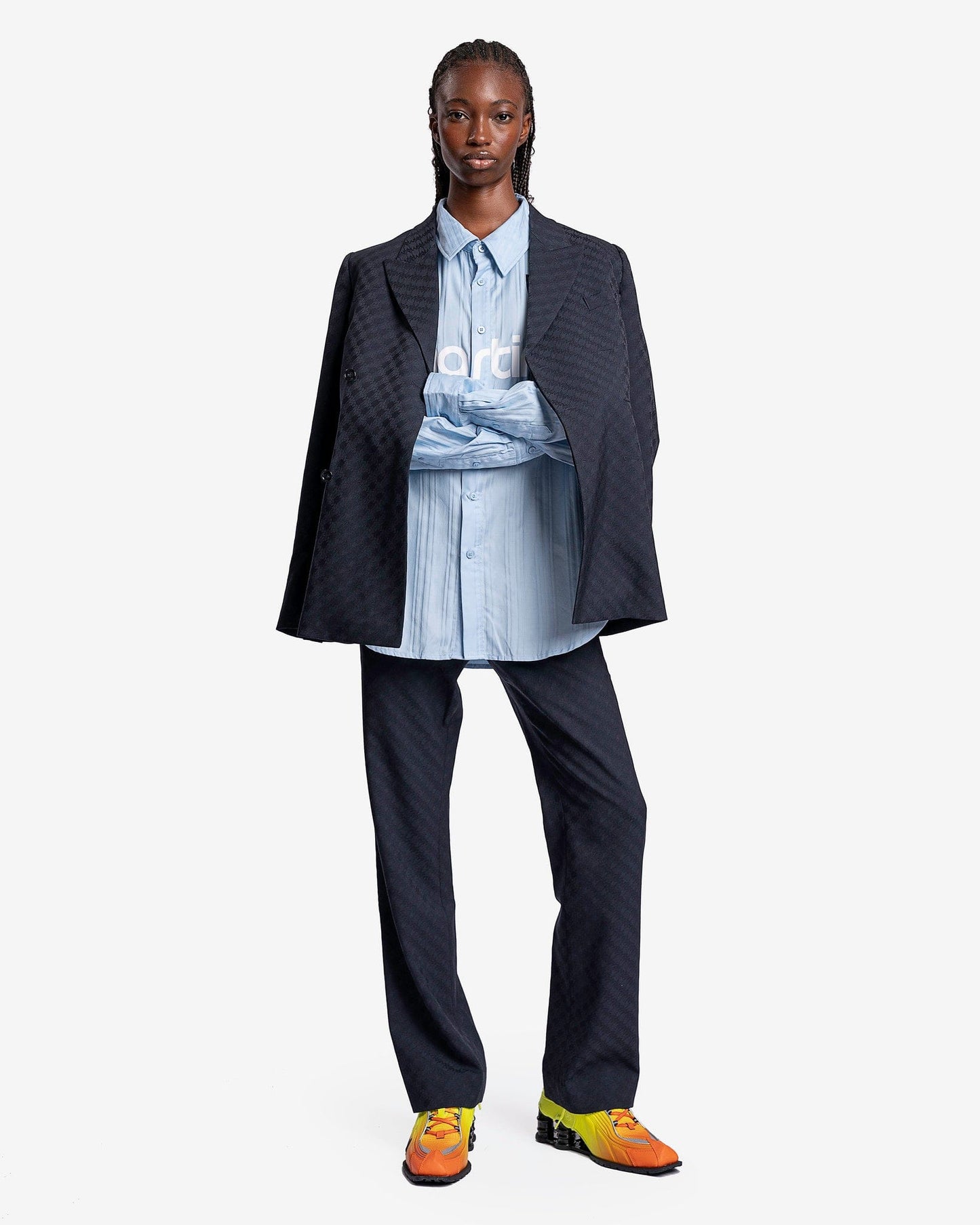 Nike Men's Shirt Nike x Martine Rose Dress Shirt in Psychic Blue