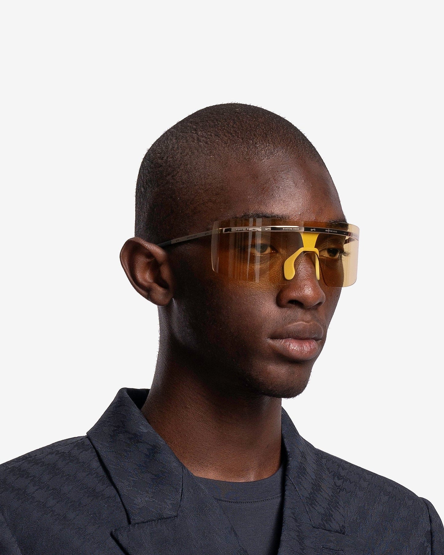 Nike Eyewear Nike x Martine Rose Echo Shield Glasses in Yellow/Gold/Silver