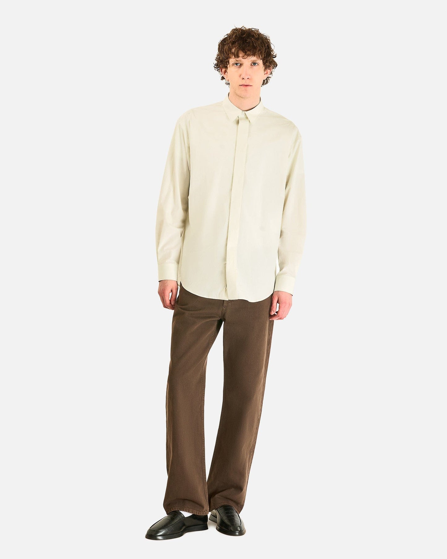 The Row Men's Shirts Nilo Shirt in Ice Mint