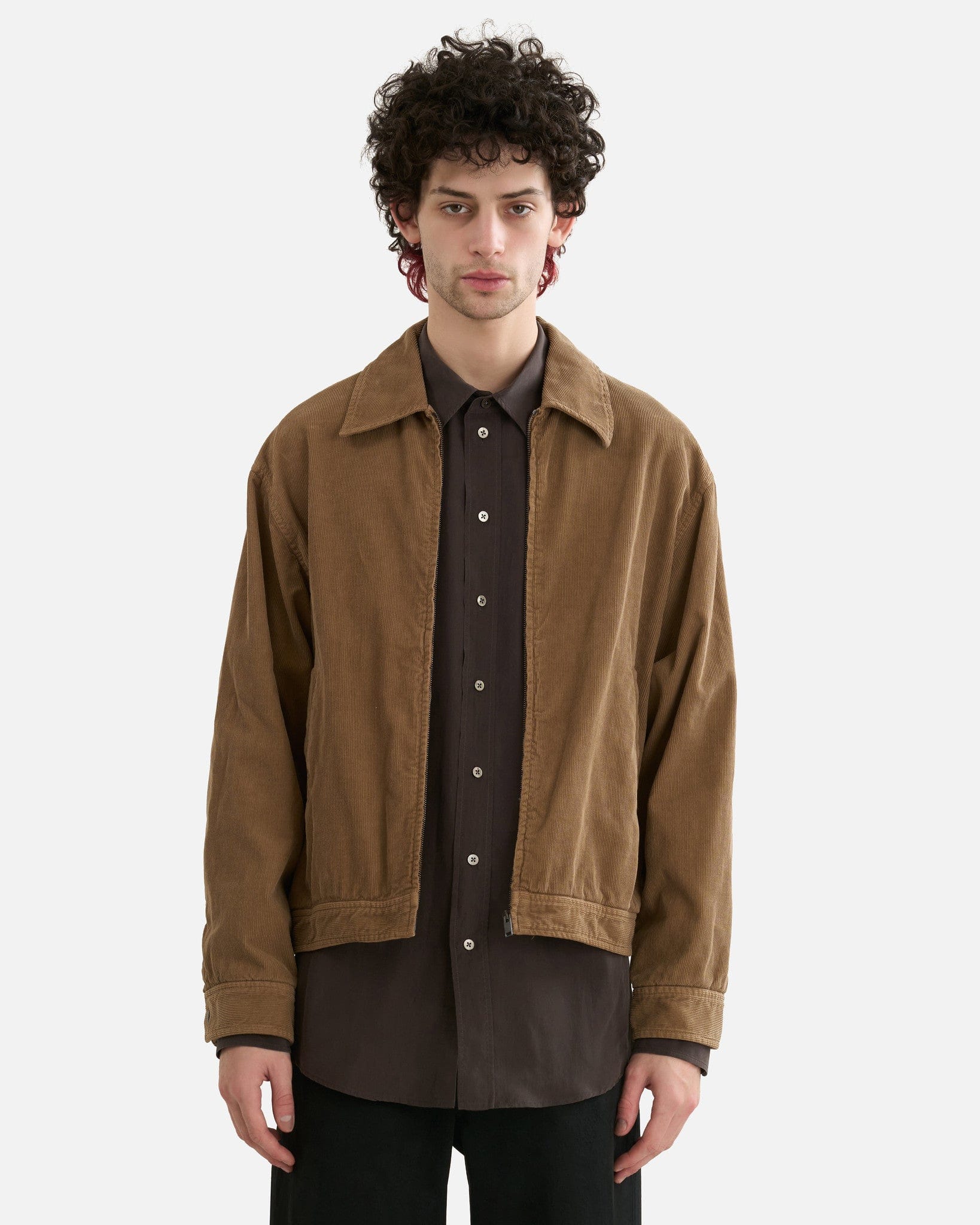 ジャケット・アウター PIGMENT DYED FINX CORDUROY BLOUSON 3 Noggue Jacket in Light Sepia – SVRN