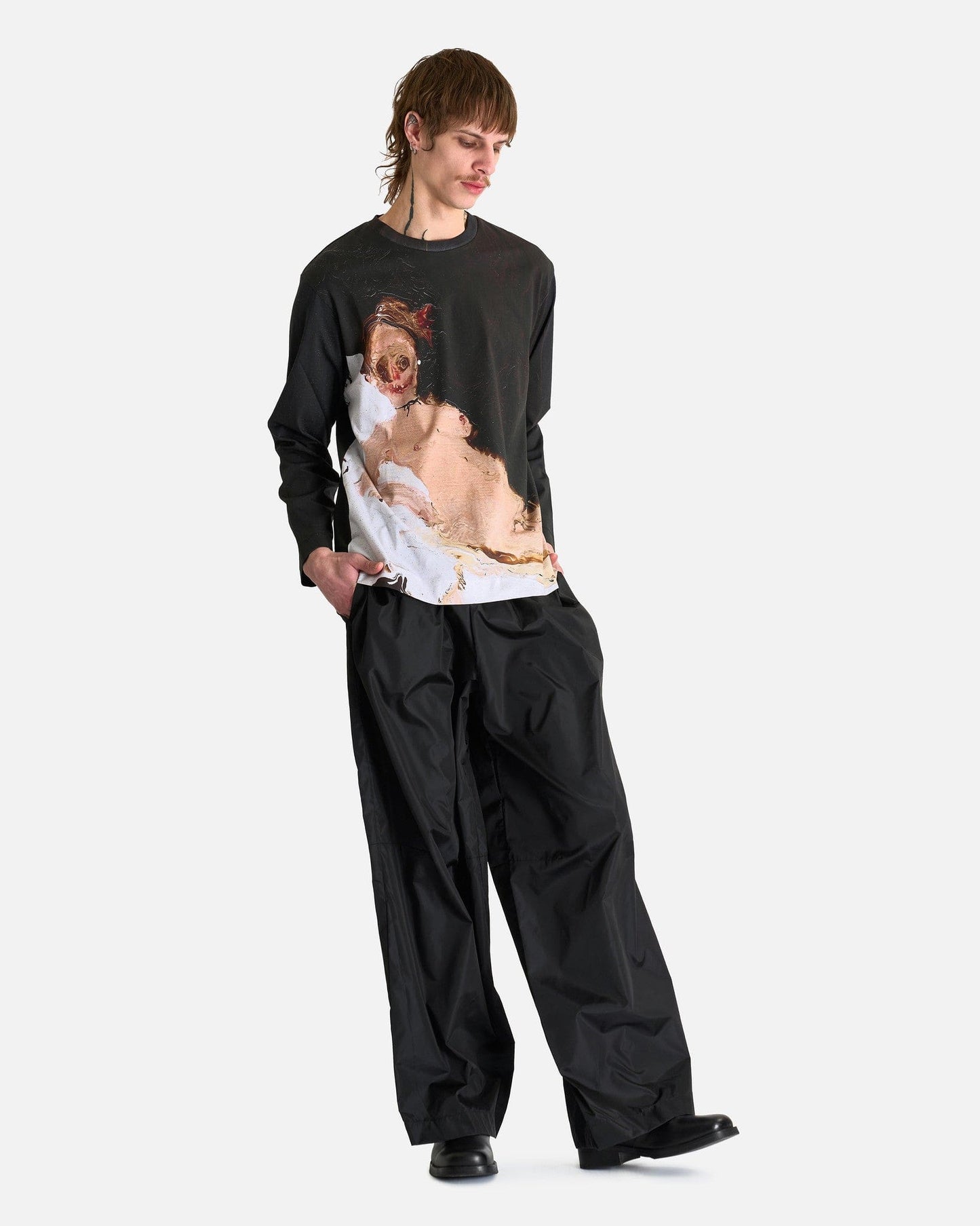 Simone Rocha Men's Shirts Olympia LS T-Shirt in Multi