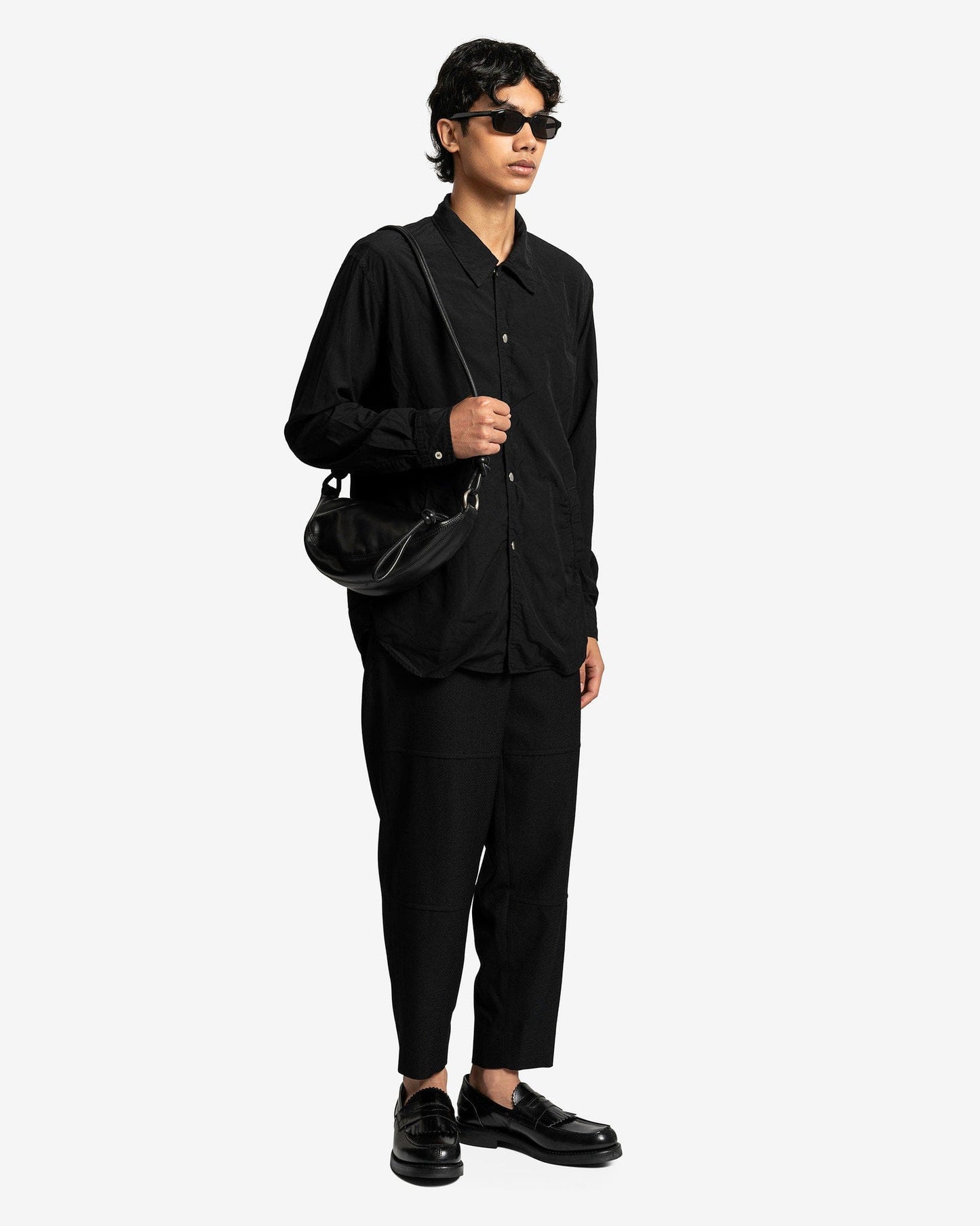 Comme des Garcons Homme Deux Men's Pants Paneled Detail Trousers in Black