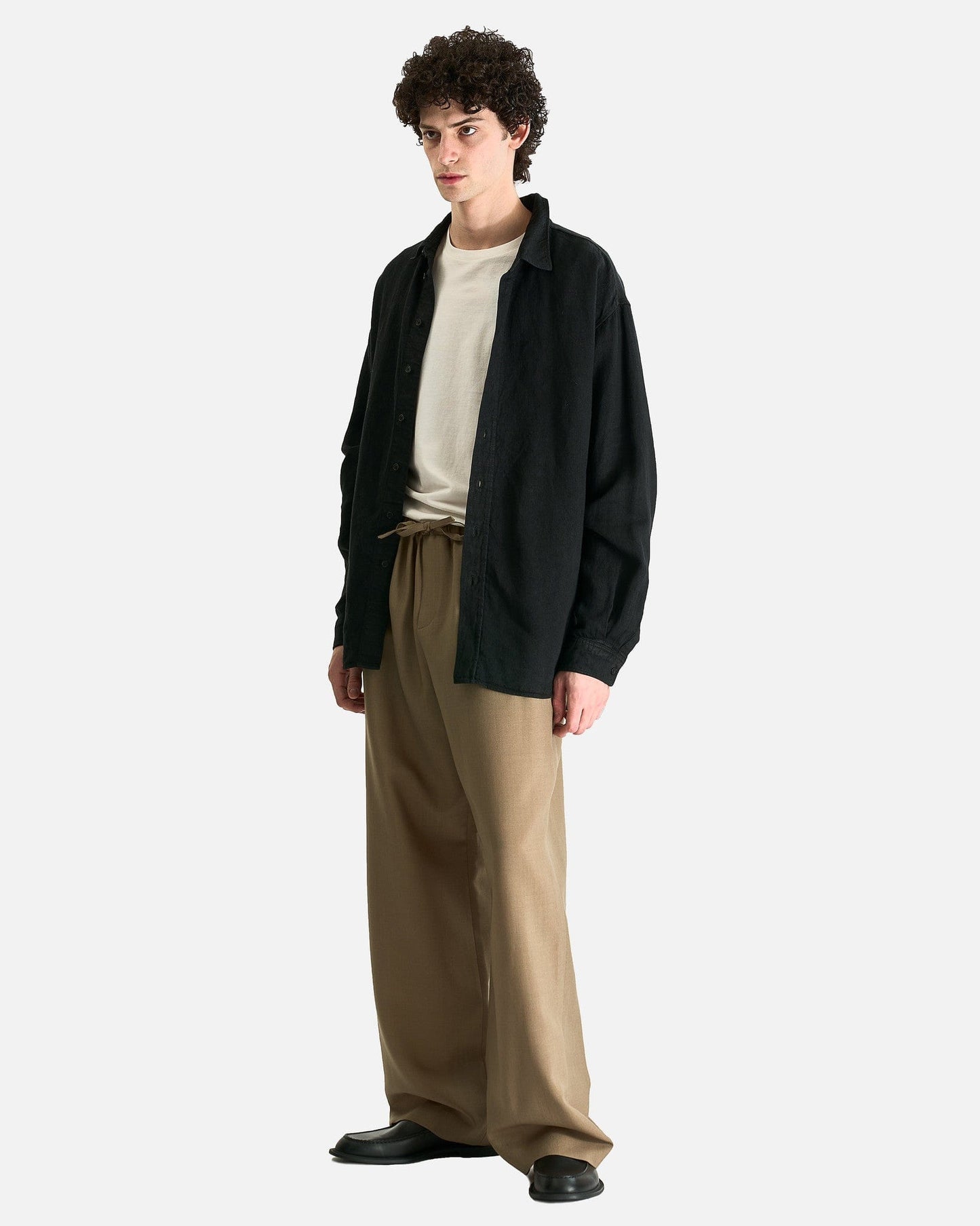 The Row Men's Shirts Penn Shirt in Black