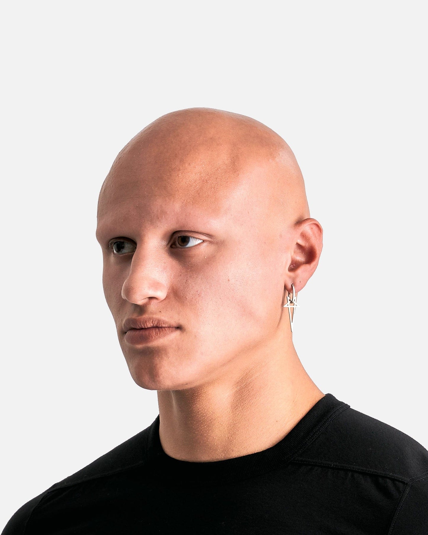 Rick Owens Jewelry OS Pentagram Earring in Palladio