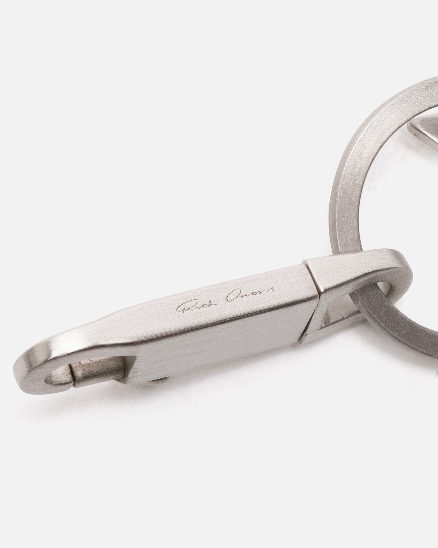 Rick Owens Jewelry O/S Pentagram Keychain in Palladio