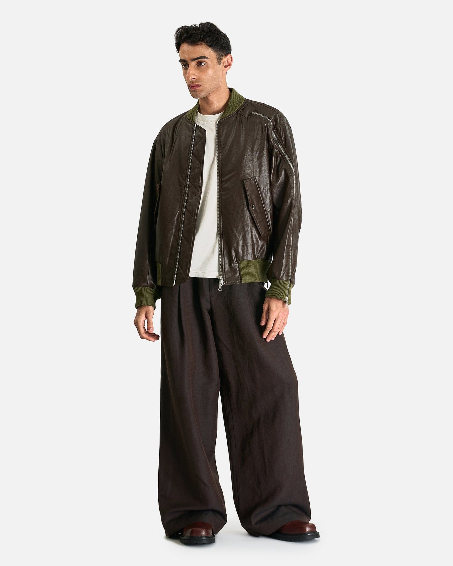 Dries Van Noten Men's Pants Pilan Pants in Dark Brown