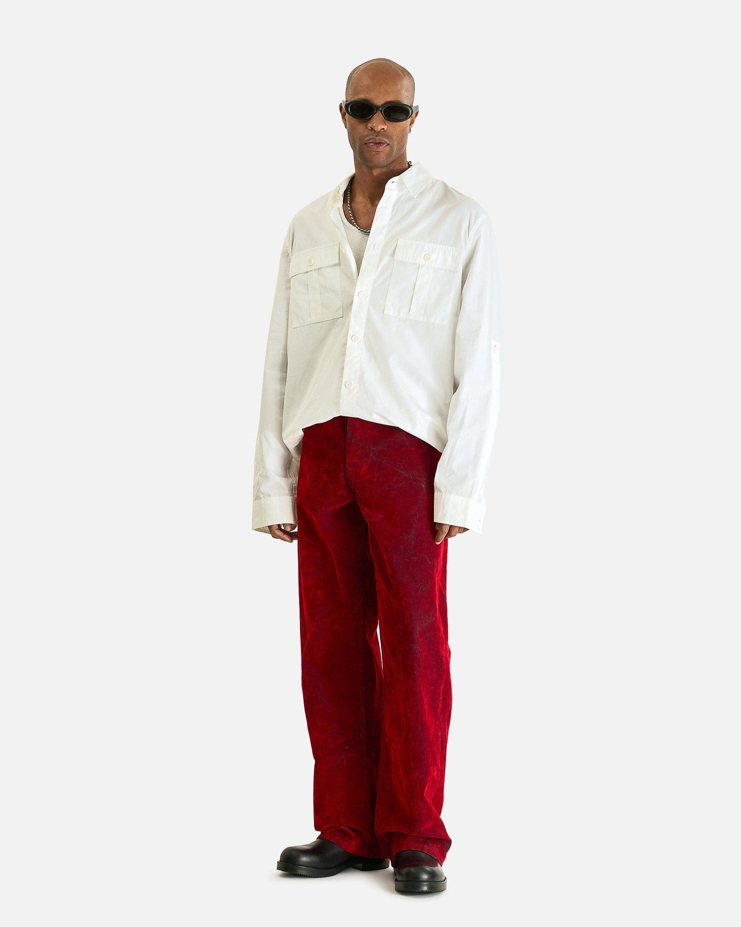 Dries Van Noten Men's Pants Pine Den Pants in Red