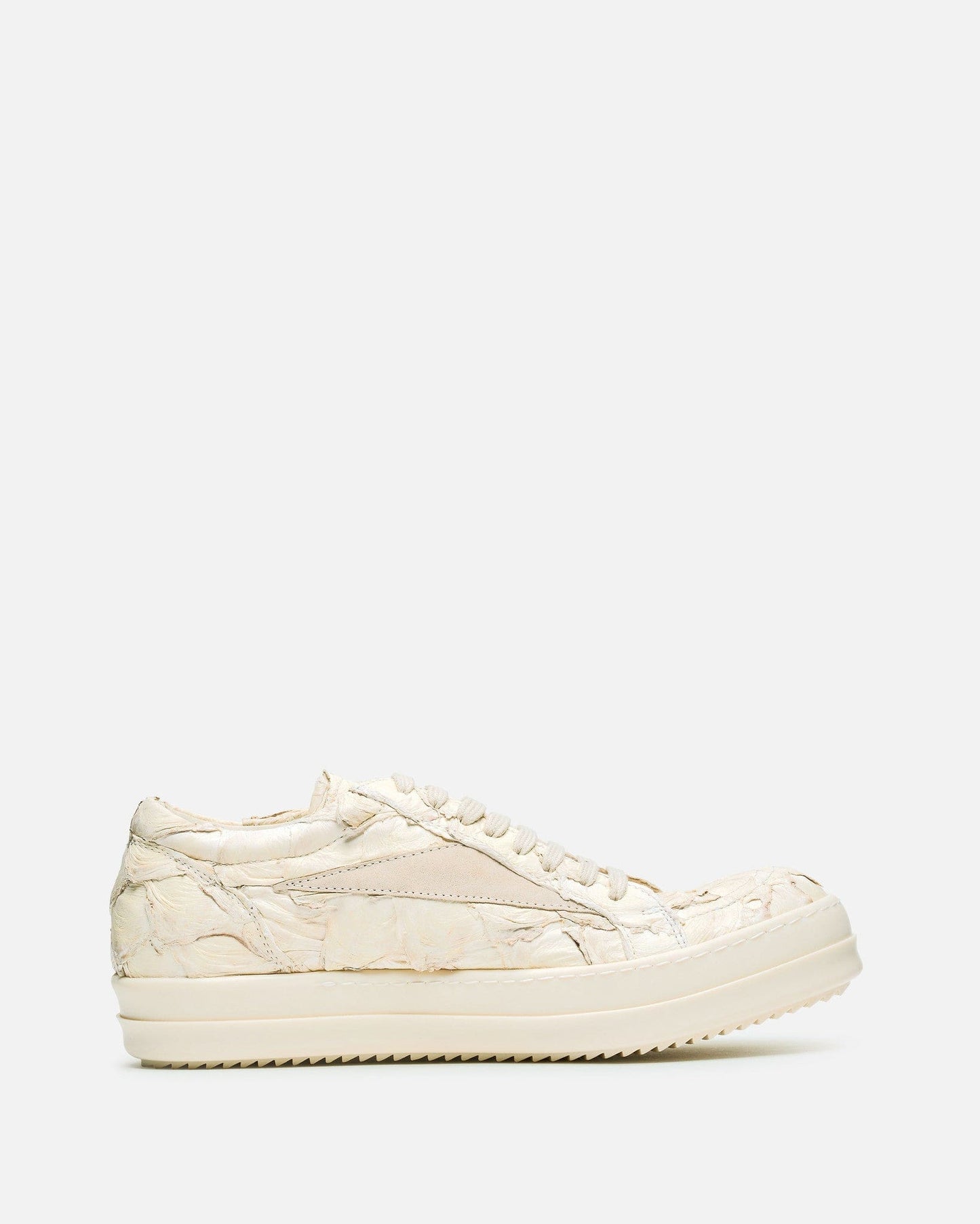 Rick Owens Men's Sneakers Pirarucu Vintage Sneakers in Natural/Milk