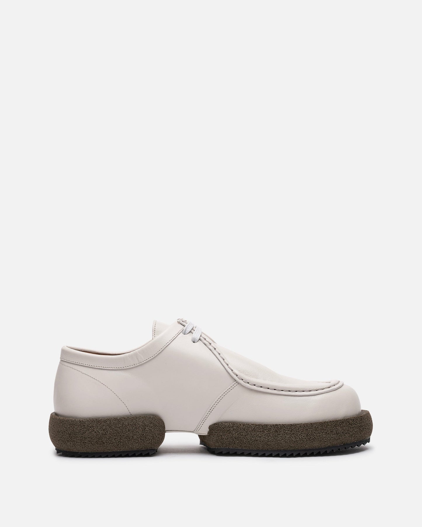 Dries Van Noten Men's Shoes Platform Derby in Ecru