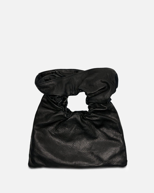 Y's by Yohji Yamamoto Women Bags 02 Pochette with Gathers in Black