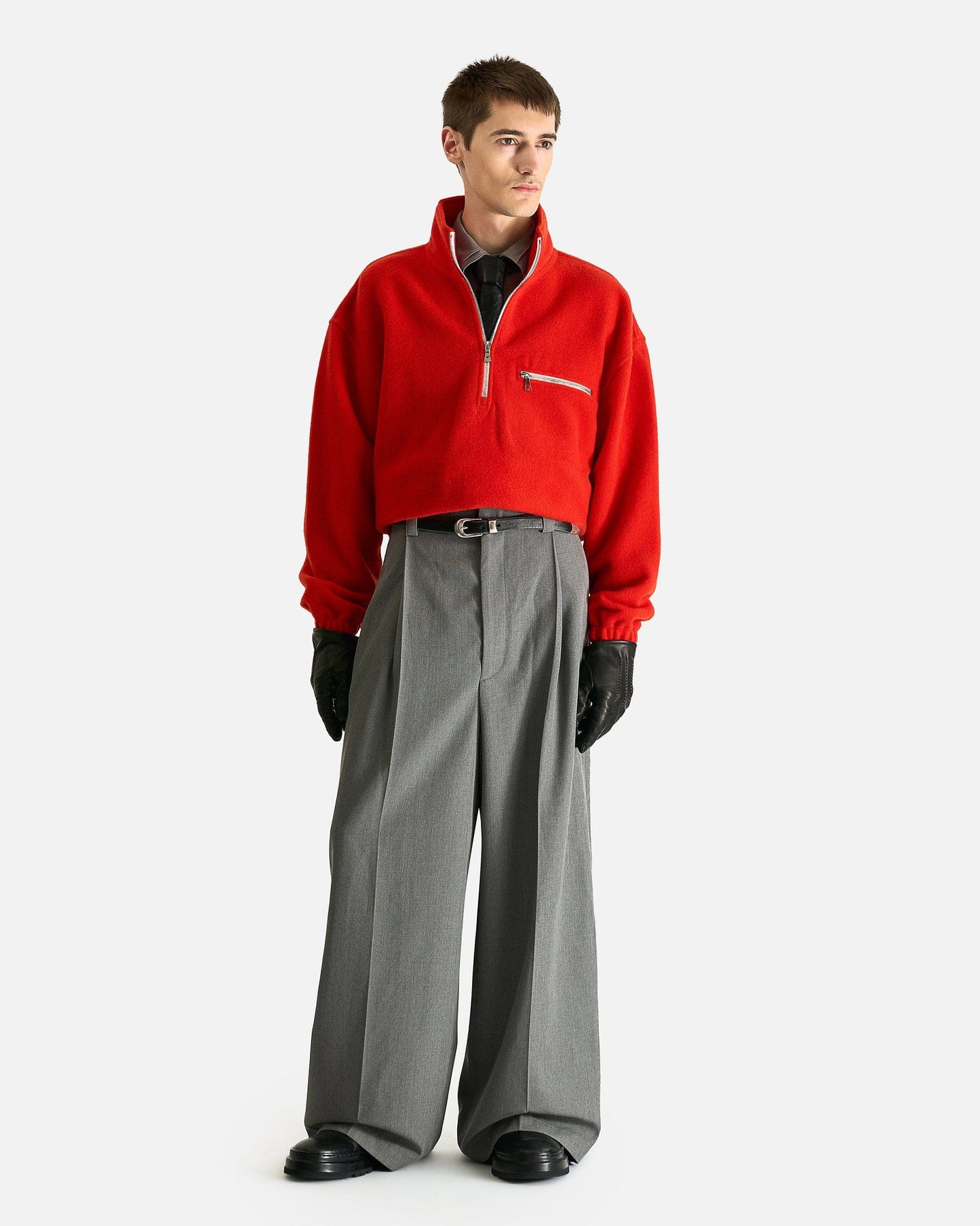 Rier Men Sweaters Polar Fleece in Orange