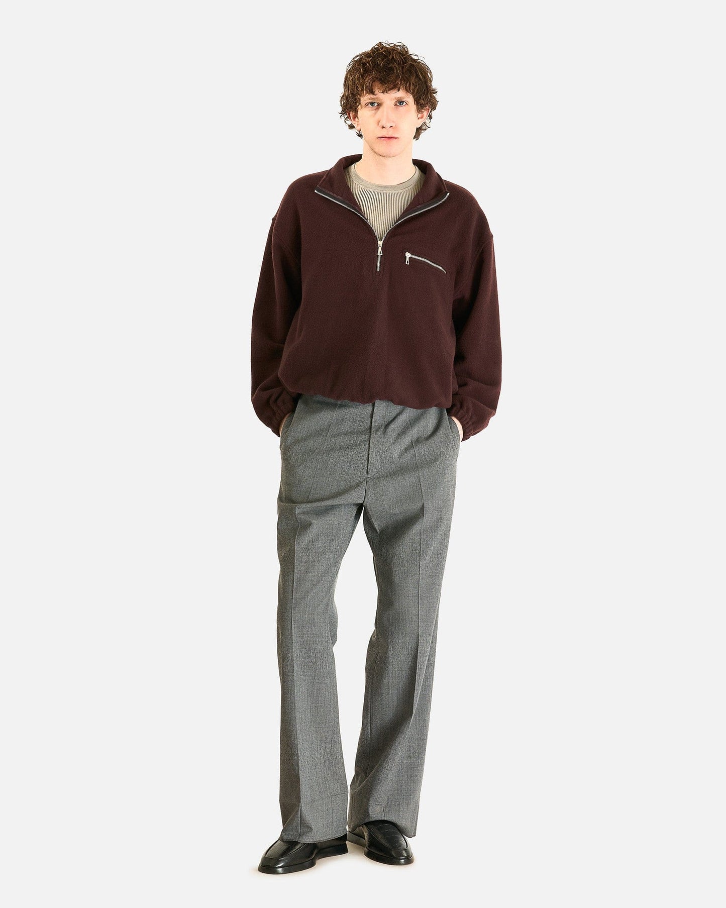 Rier Men's Jackets Polar Fleece in Tannin