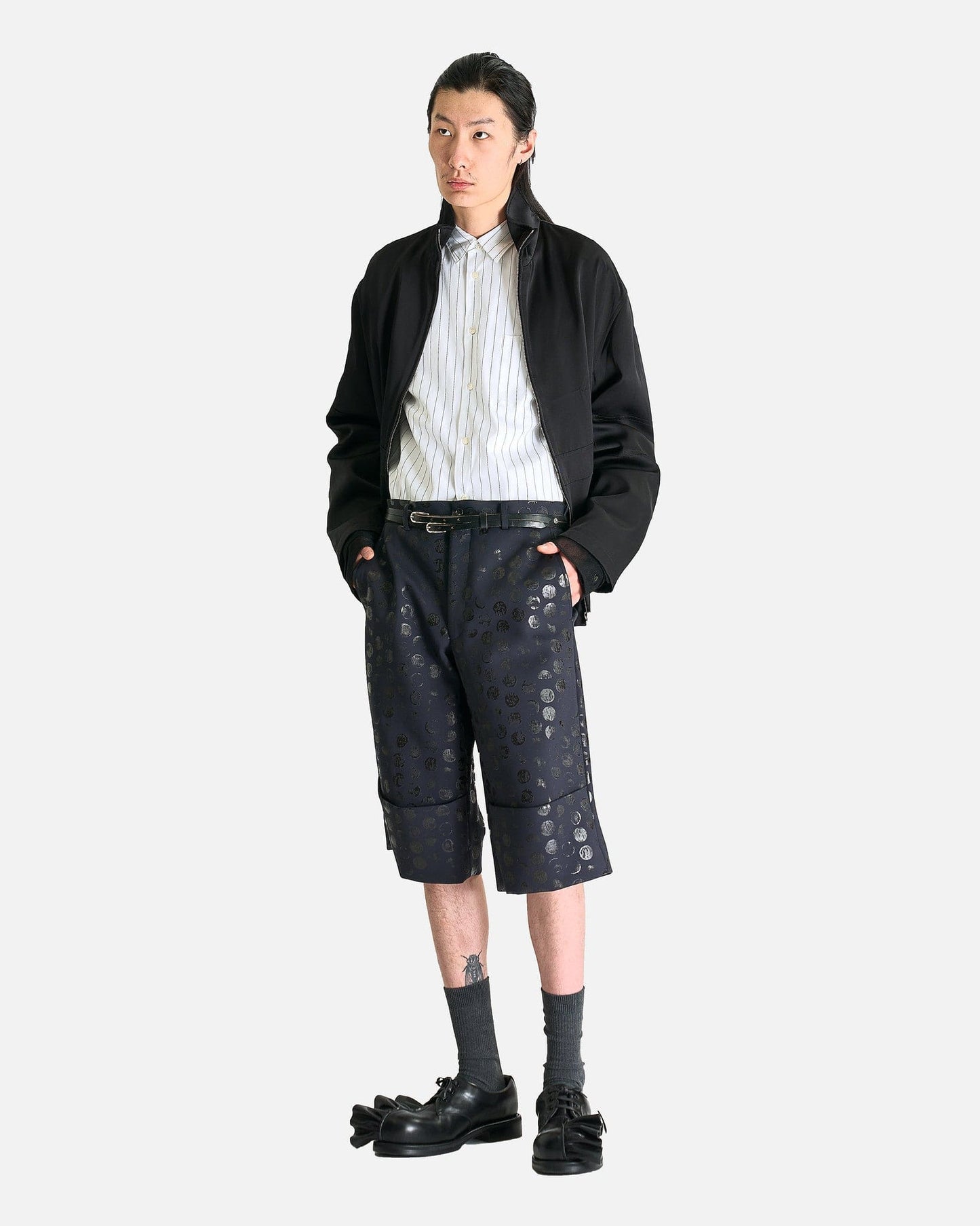Comme des Garcons HOMME PLUS Men's Shorts Polka Dot Shorts in Black