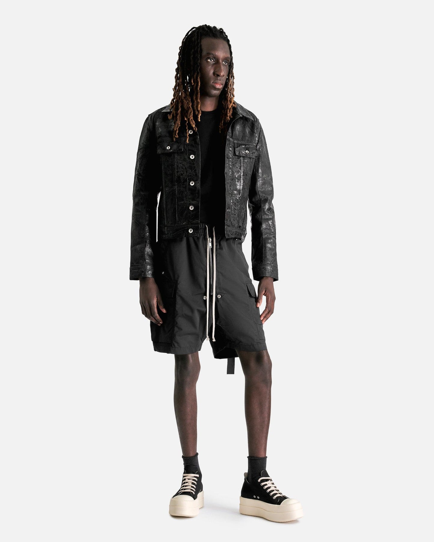 Rick Owens Men's Shorts Porterville Cargobela Shorts in Black