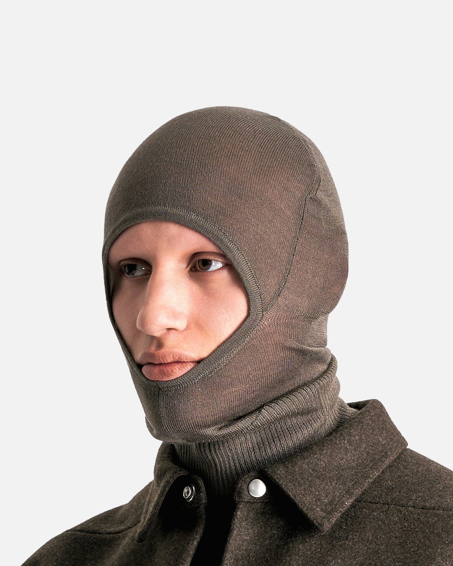 Rick Owens Men's Hats OS Porterville Skull Balaclava in Dust