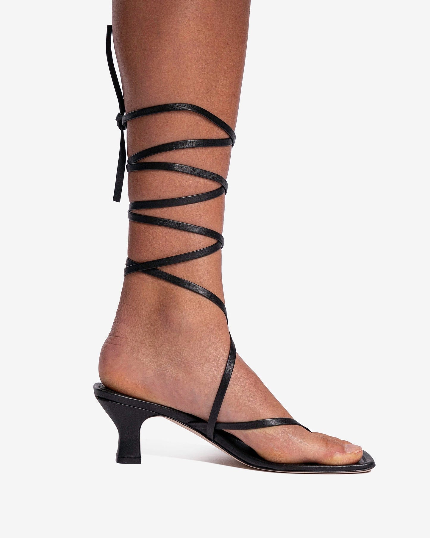 Paris Texas Women Heels Positano Lace Up Sandal in Black