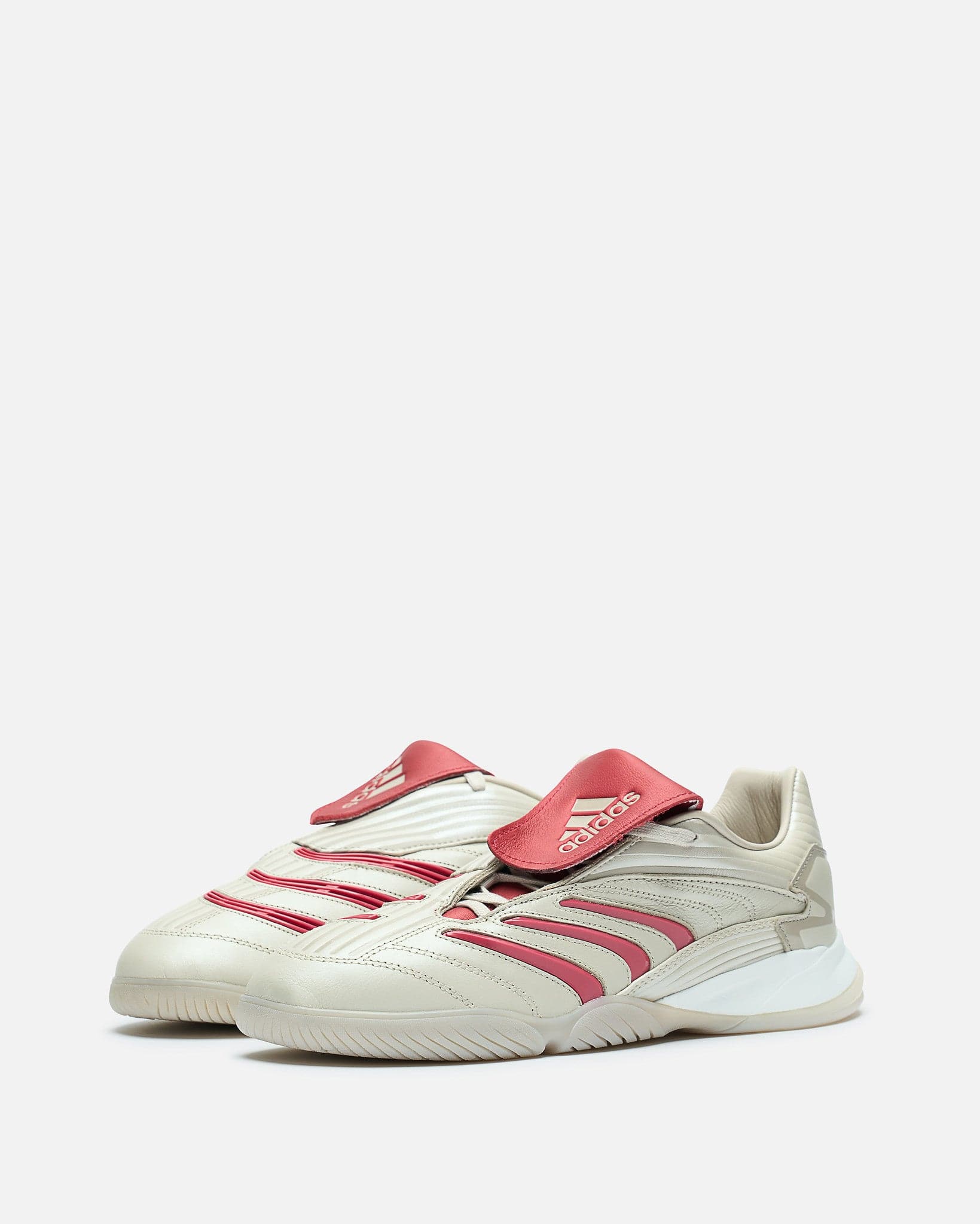 Adidas Men's Sneakers Predator Sala in Beige/Victory Red