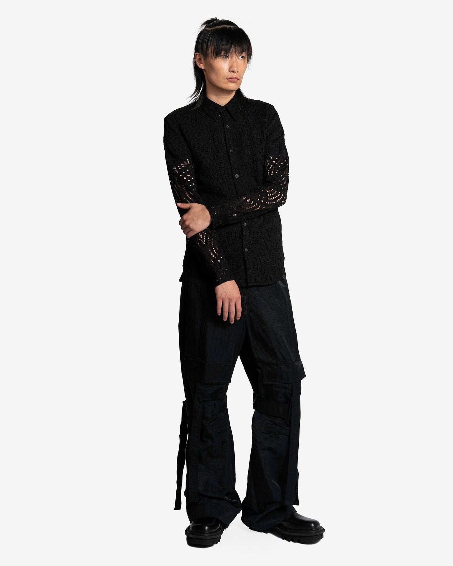 Dries Van Noten Men's Pants Primo Tape Pants in Black