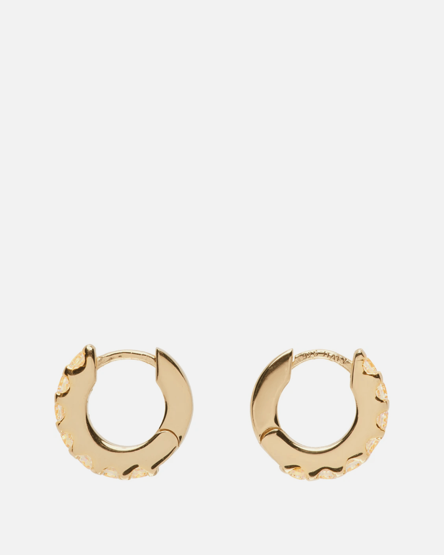 Hatton Labs Jewelry O/S Princess Cut Hoop Earrings in Gold