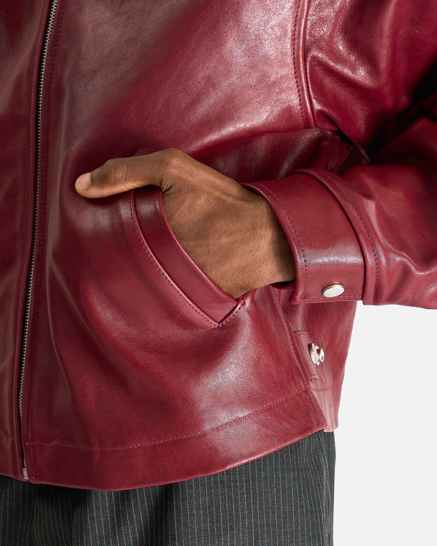 Enfants Riches Deprimes Men's Jackets Principe De L'Amour Wester Jacket in Burgundy/Grey