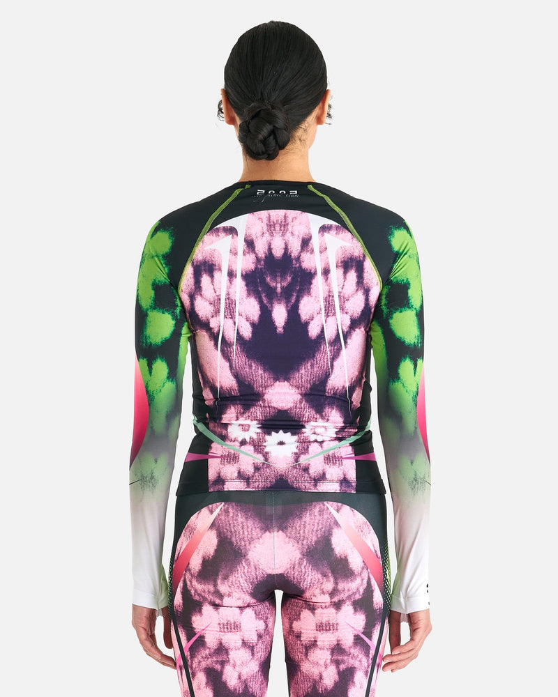 Paolina Russo Women Tops Printed Long-Sleeve Top in Pink/Black/Green