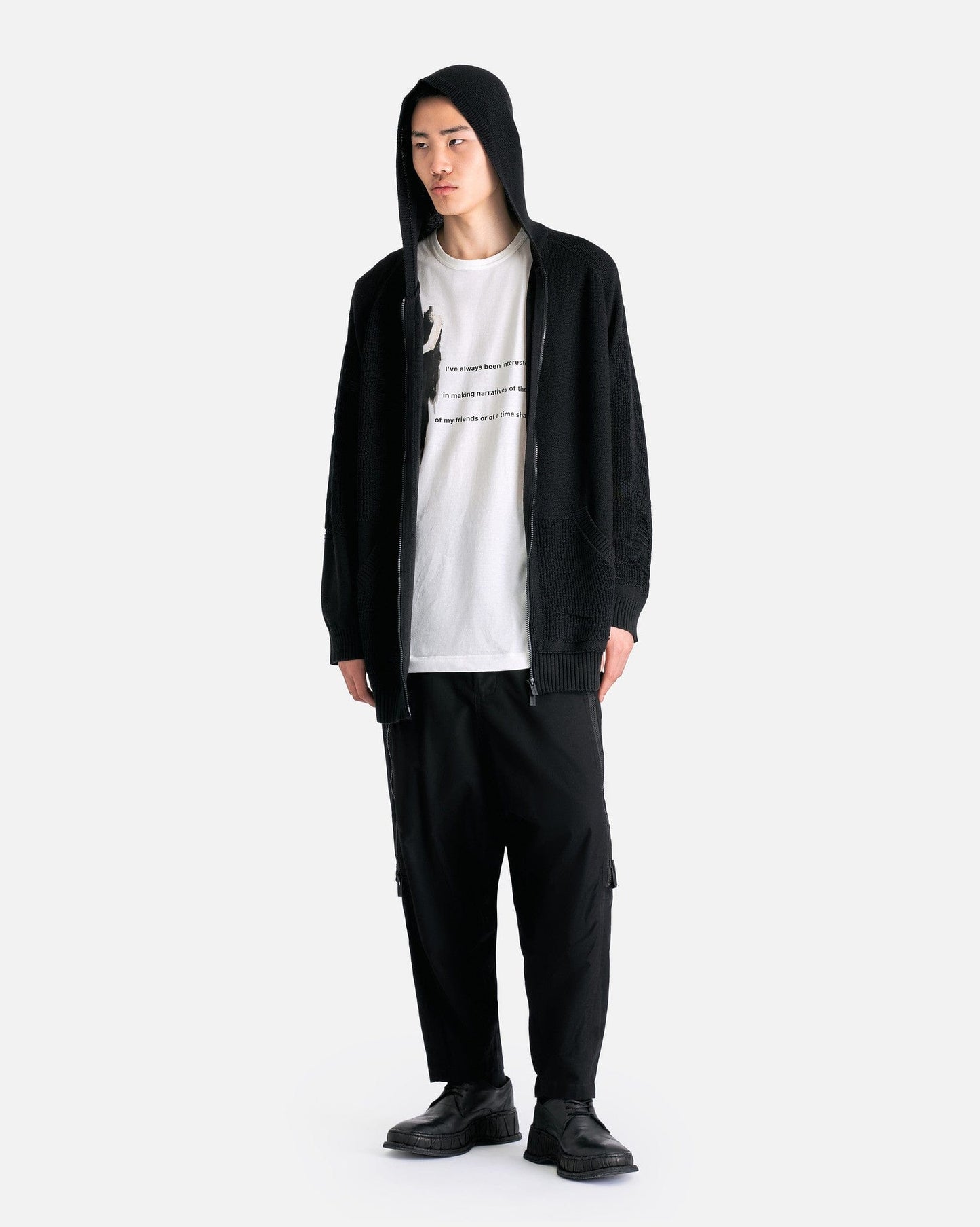 Yohji Yamamoto Pour Homme Men's T-Shirts PT Long Sleeve 2 in Off-White