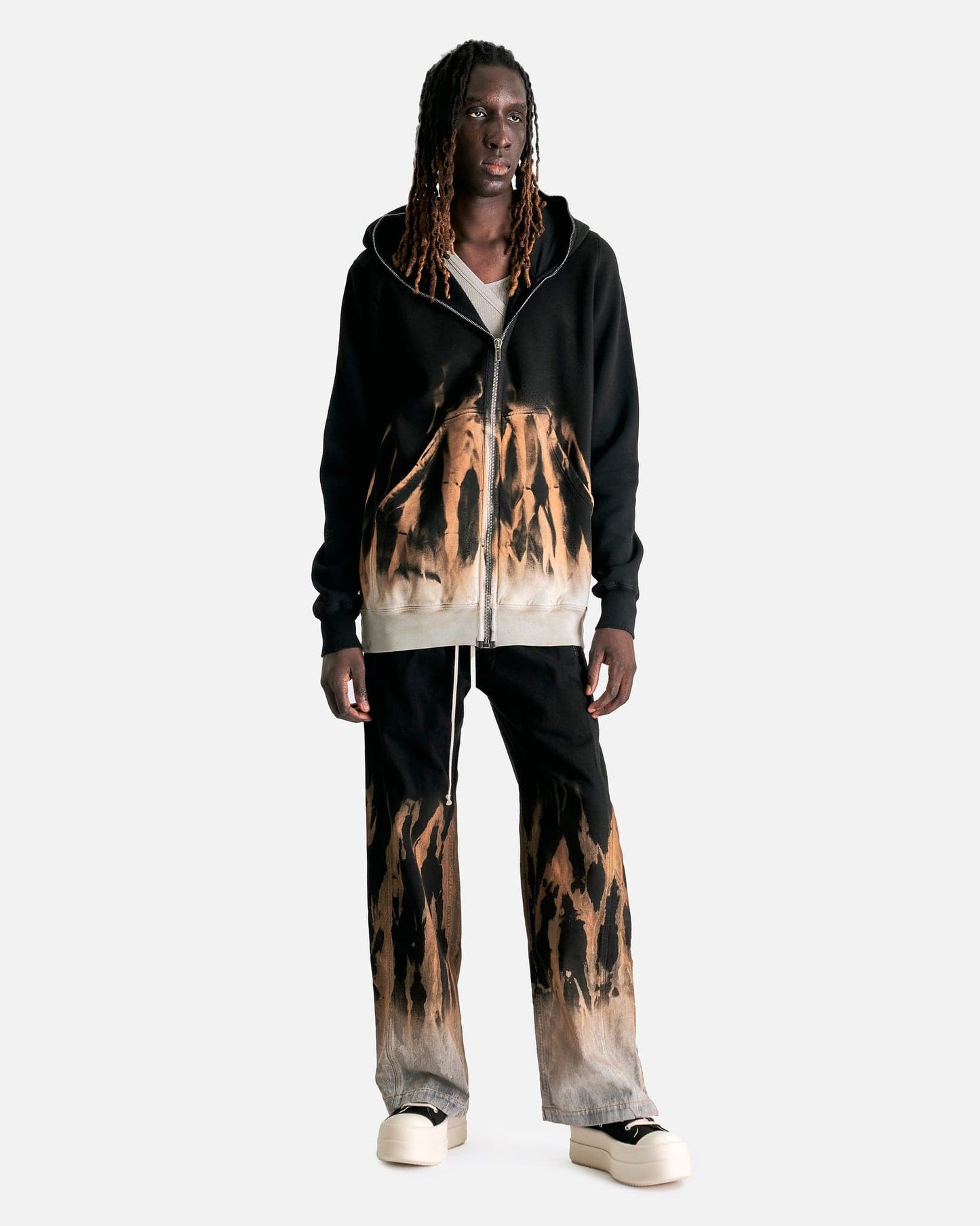 Rick Owens DRKSHDW Men's Pants Pusher Pants in Black/Terra