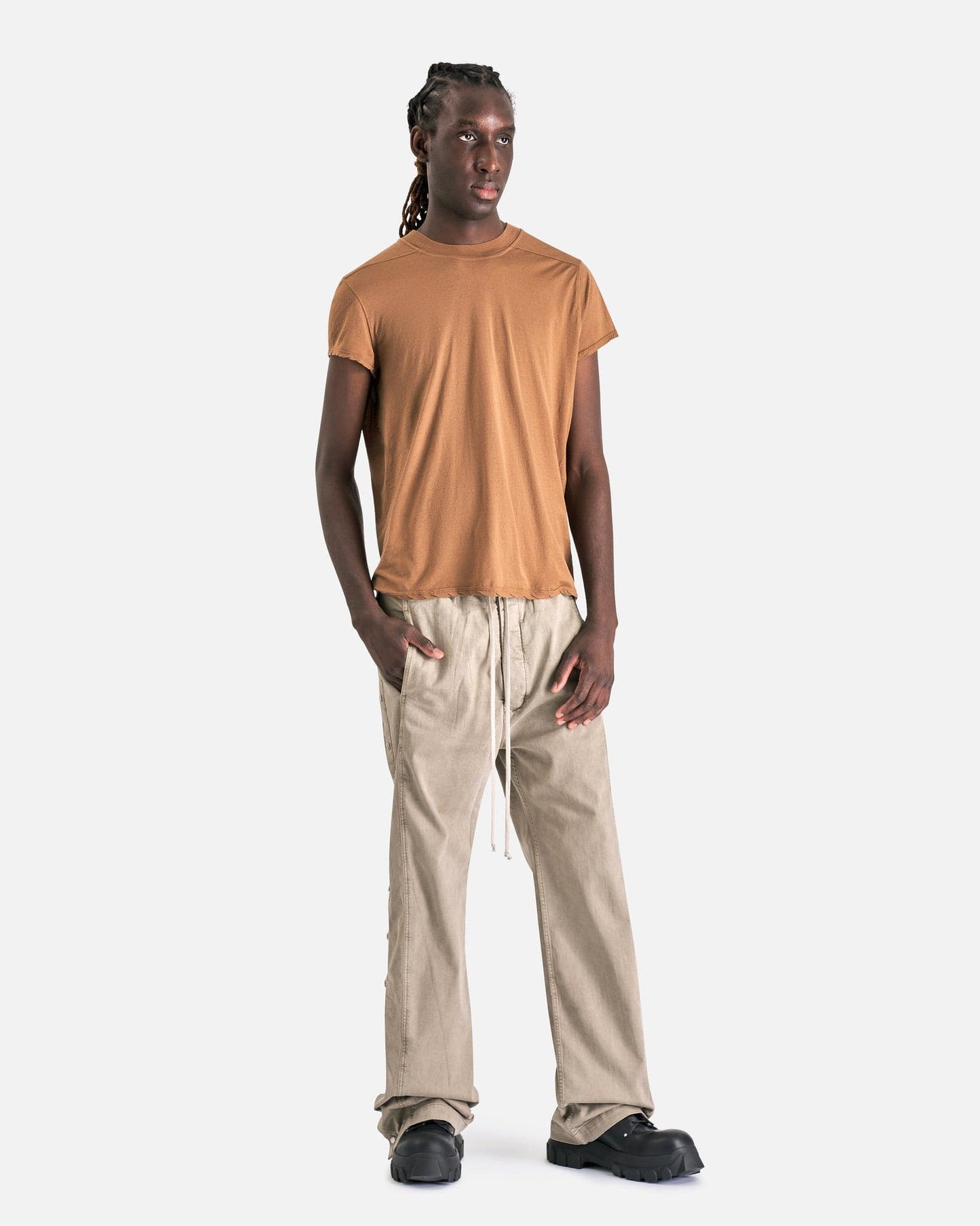 Rick Owens DRKSHDW Men's Pants Pusher Pants in Pearl