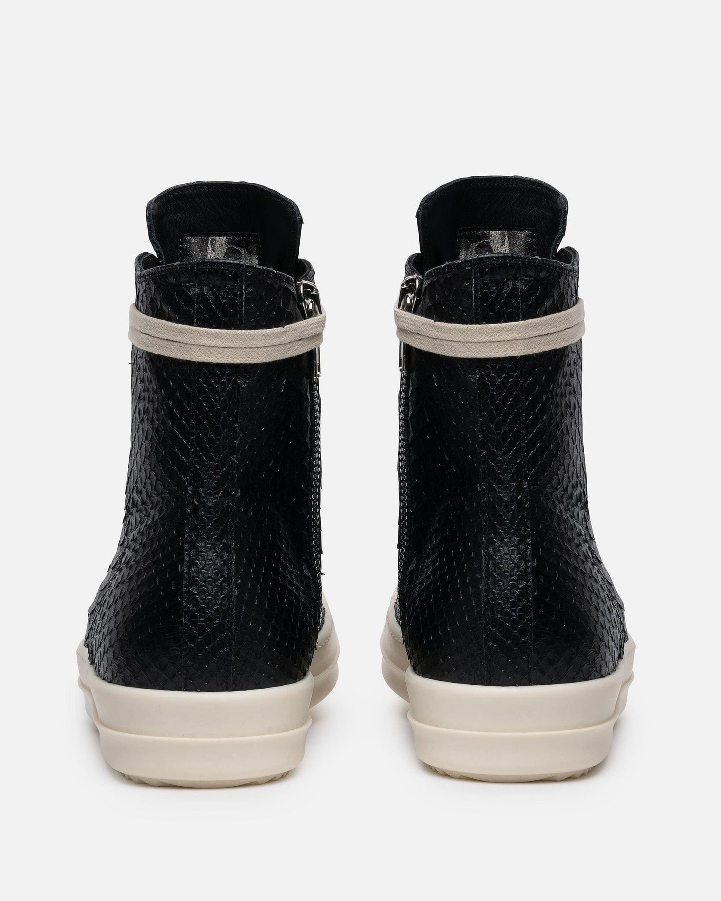Rick Owens Men's Sneakers Python Ramones in Black/Milk