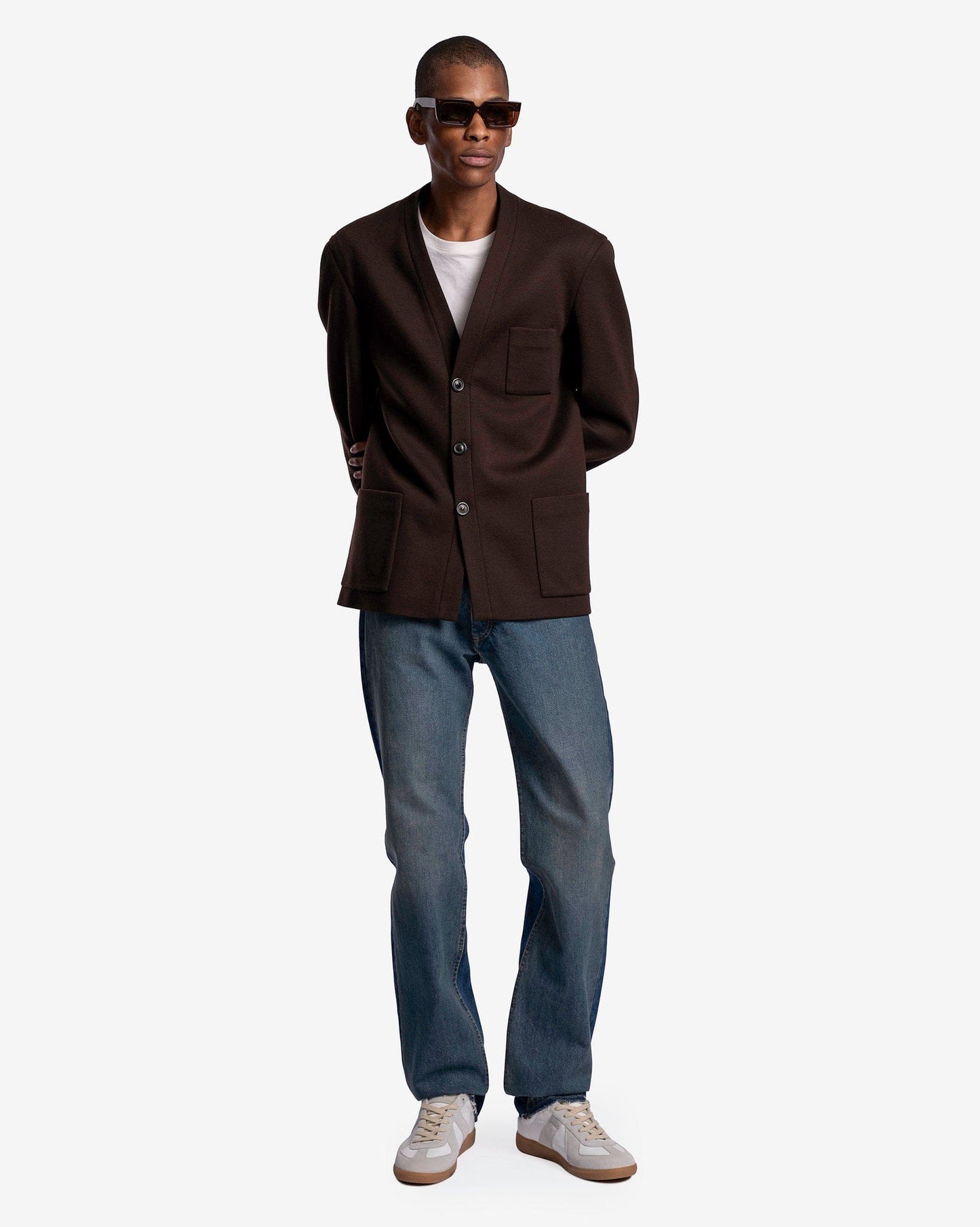 Maison Margiela Men's Pants 30 Raw Hem High Waisted Jeans in Denim Blue