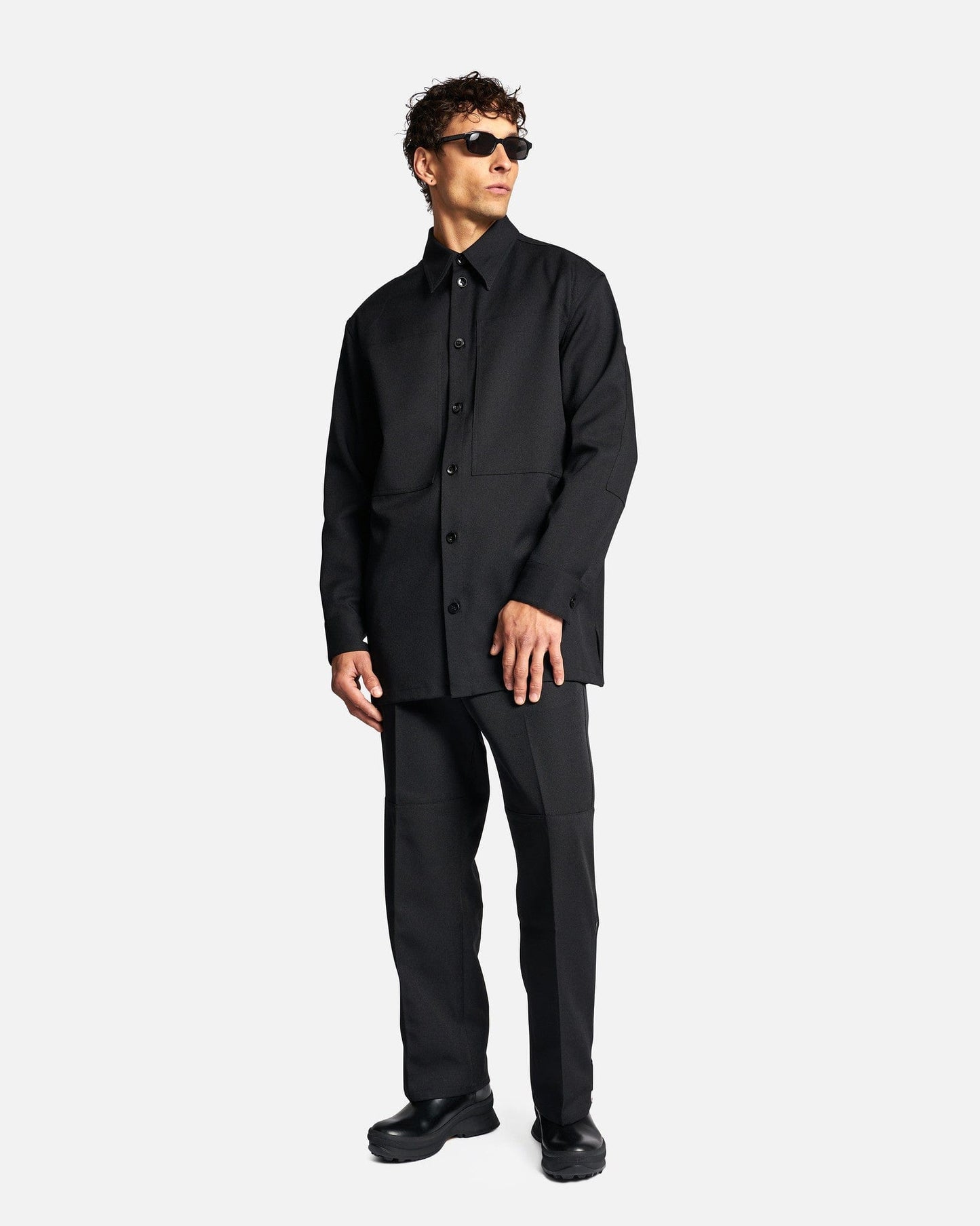 Jil Sander Men's Shirts Relaxed Fit Shirt in Black