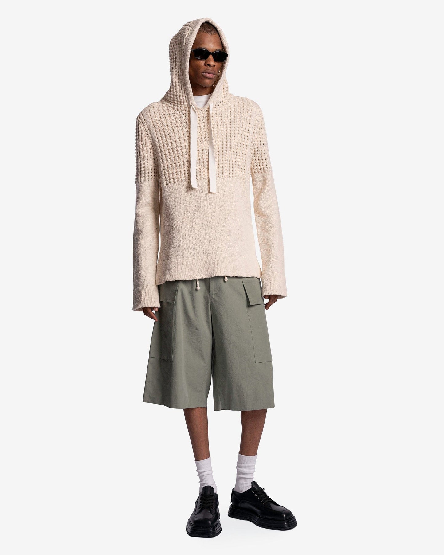 Jil Sander Men's Shorts Relaxed Fit Trouser Shorts in Dark Sage