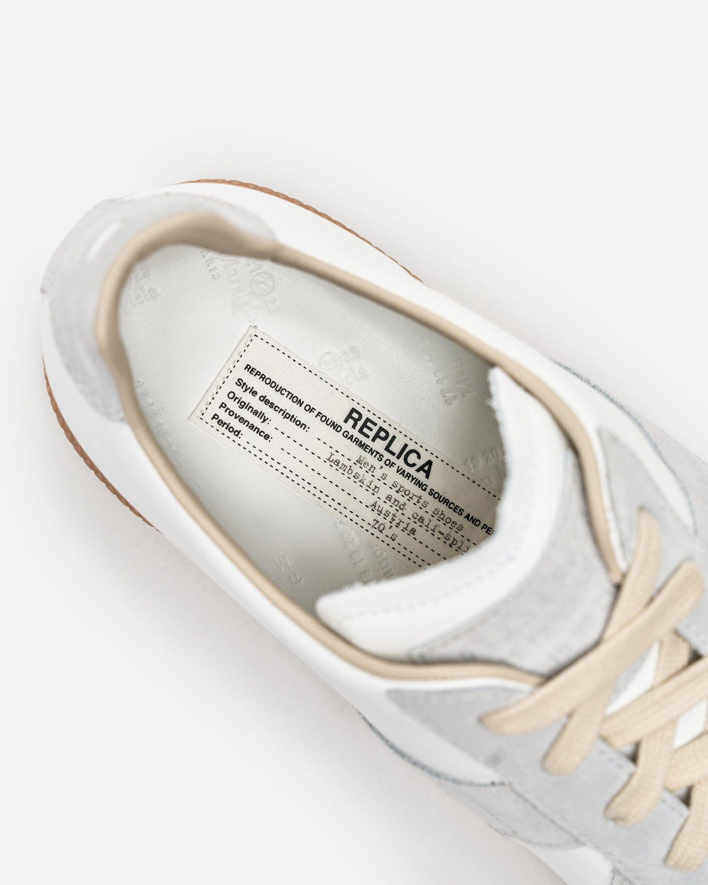 Maison Margiela Men's Sneakers Replica Sneakers in White/Gum