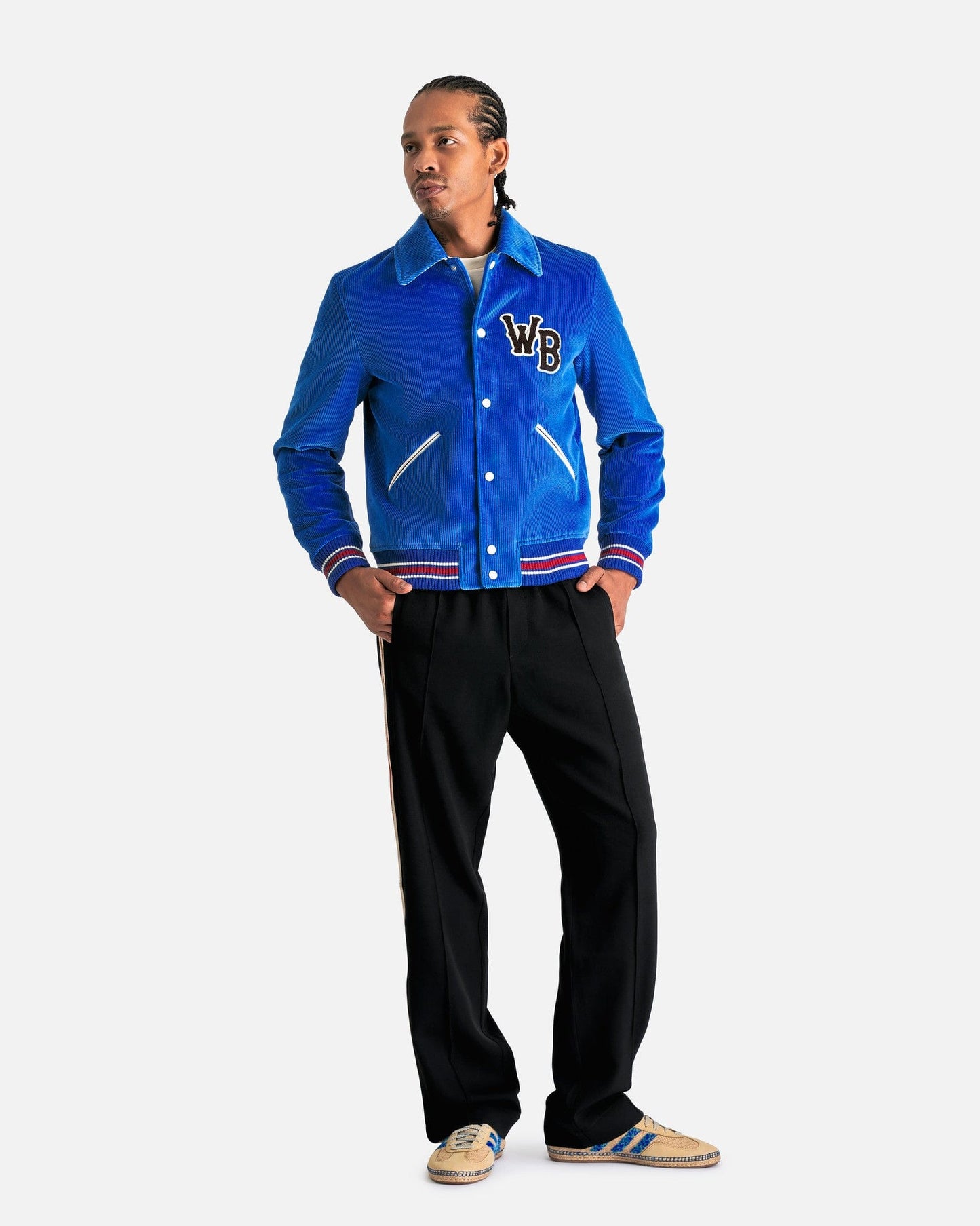 Wales Bonner Men's Pants Rest Trouser in Black