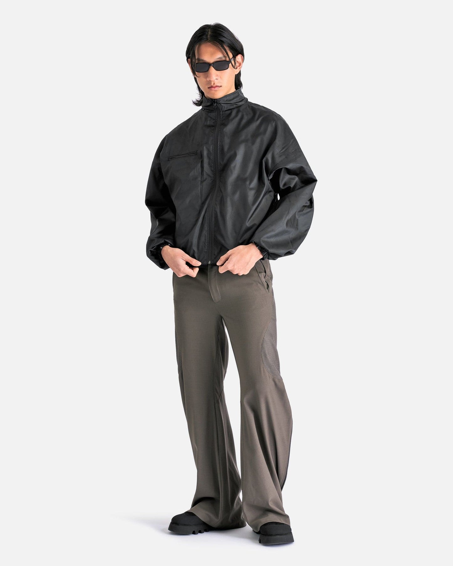 CMMAWEAR Men's Jackets Reversible Track Jacket in Navy/Black/Camo