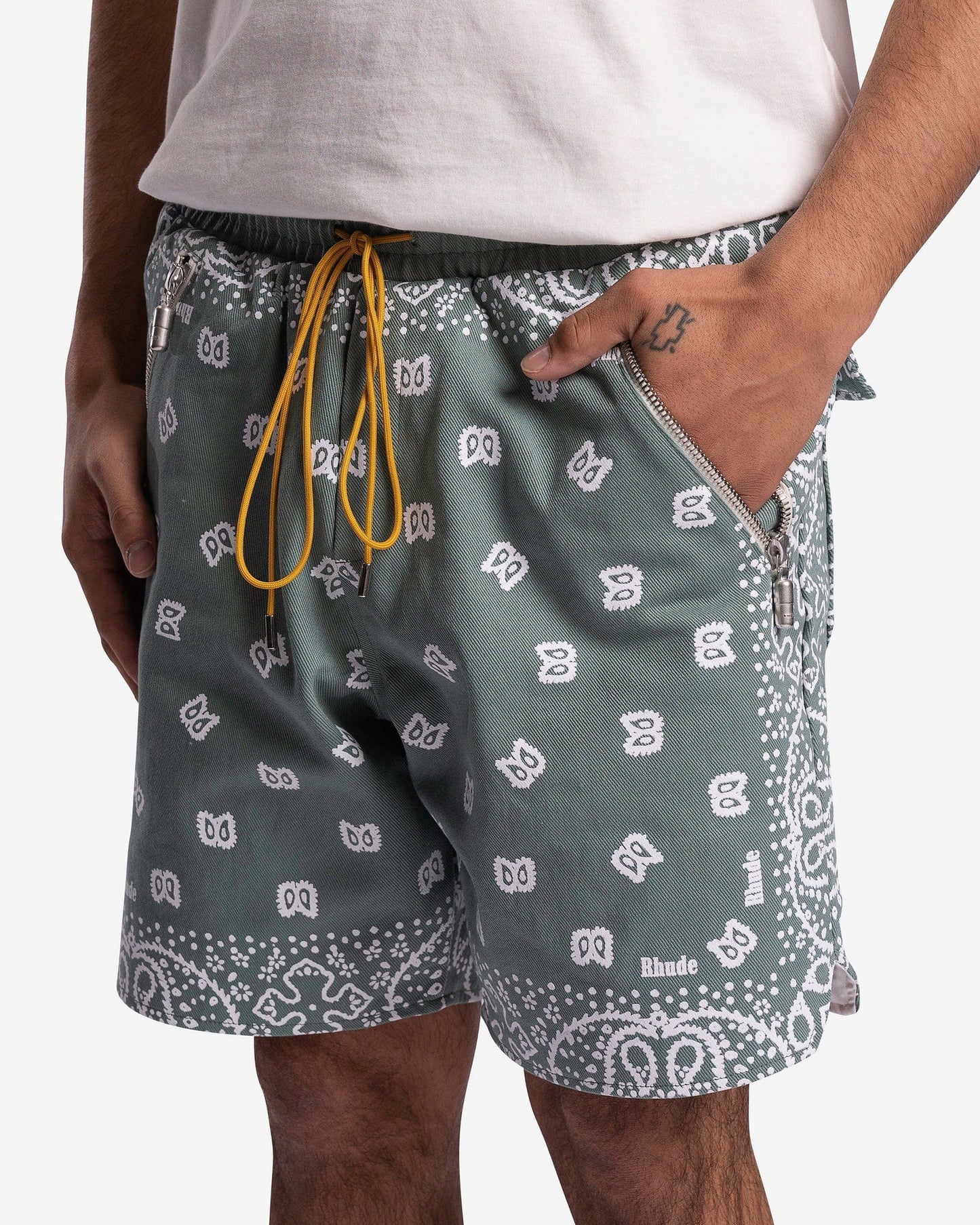 Rhude Men's Shorts Rhude Bandana Shorts in Sage