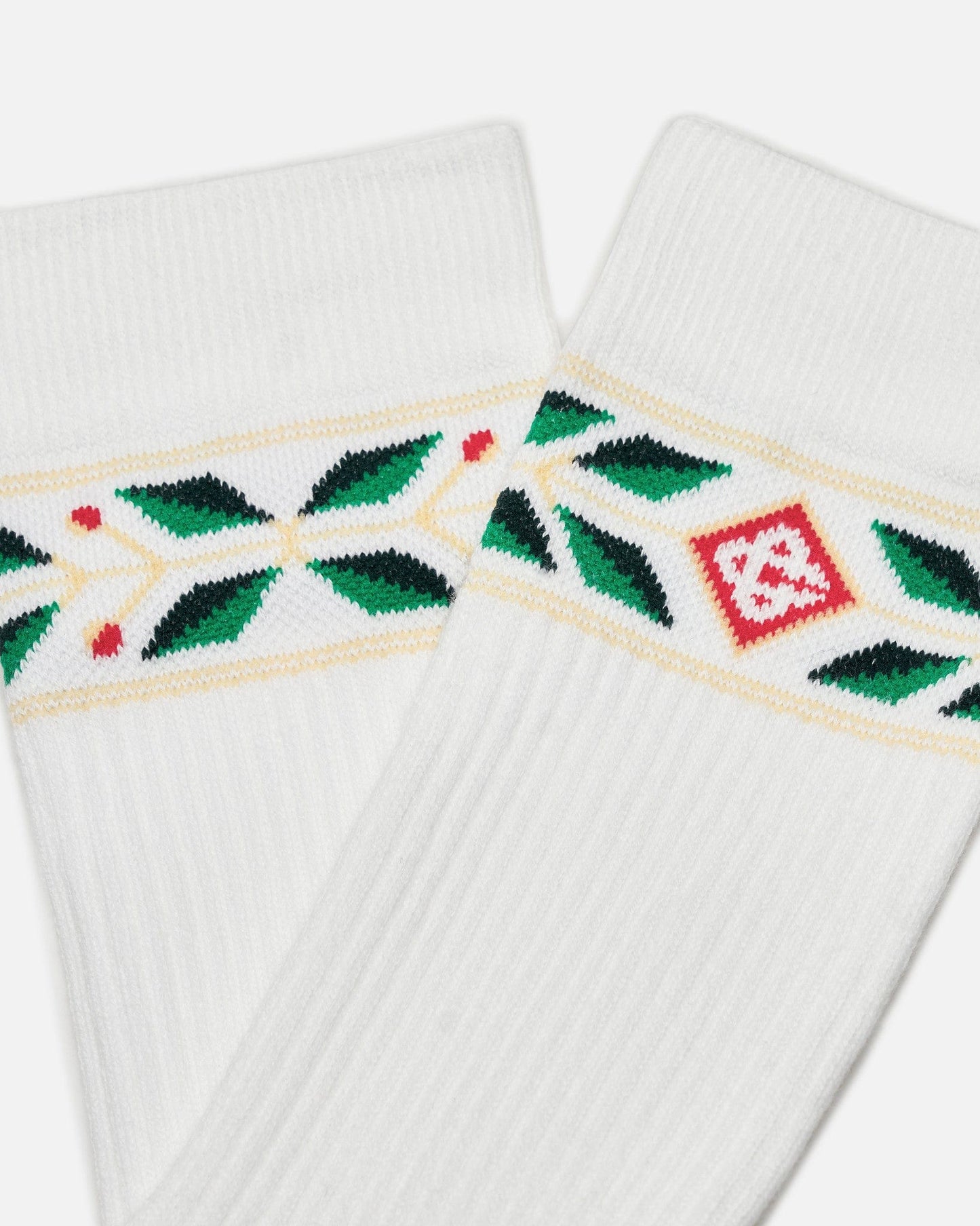 Casablanca Men's Socks Ribbed Sport Sock in Laurel