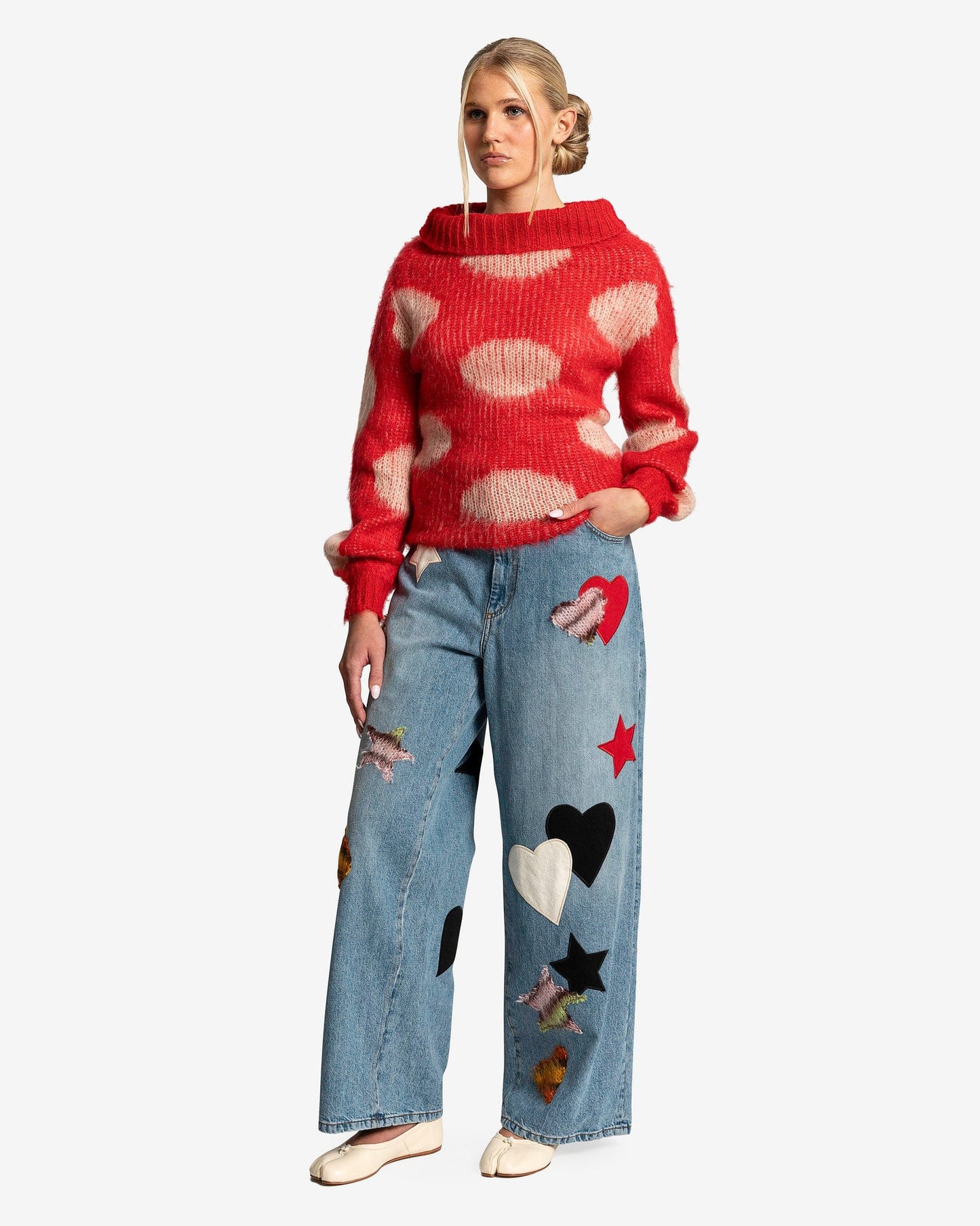 Marni Women Sweaters Roundneck Sweater in Tulip