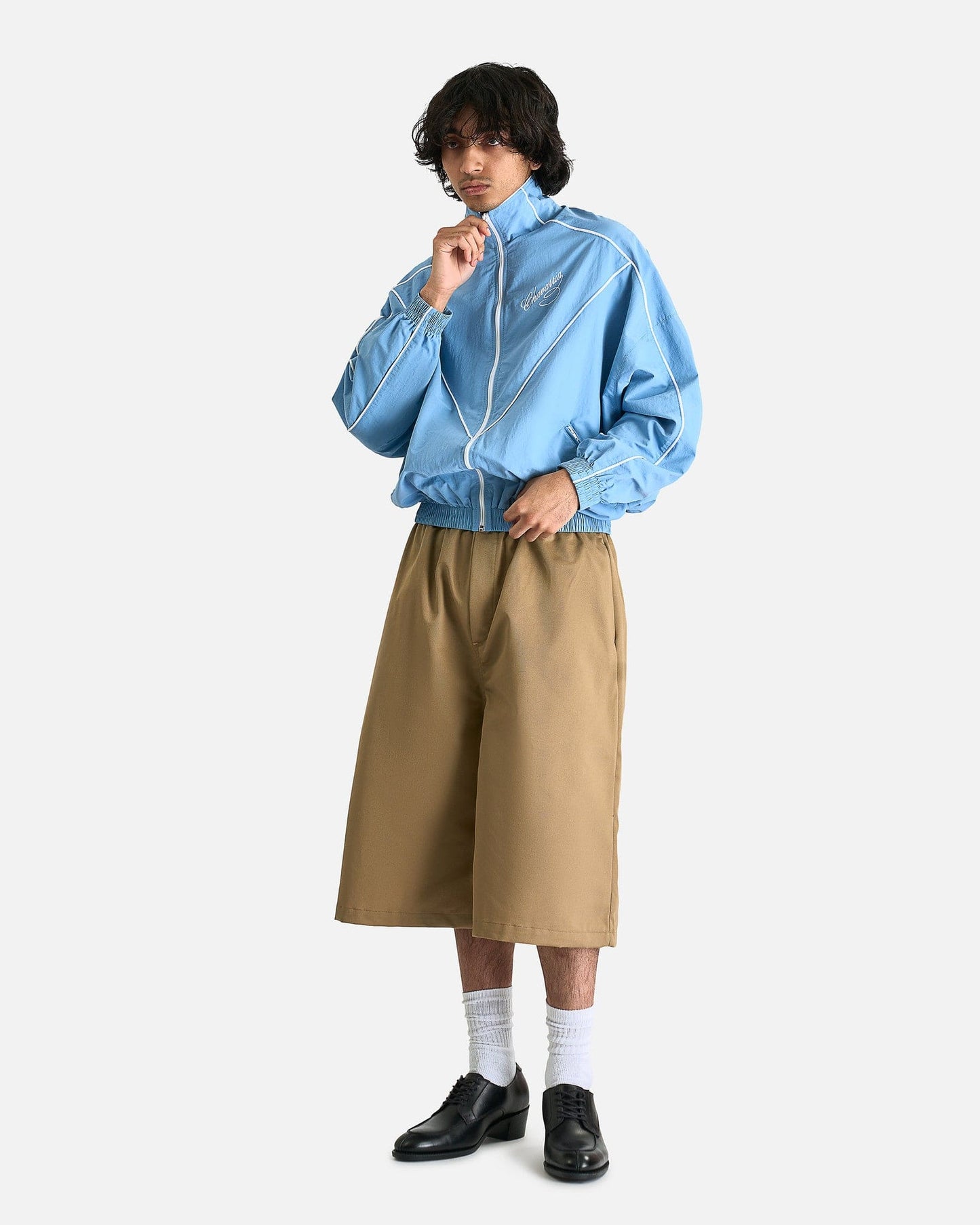 Willy Chavarria Men's Jackets Ruff Rider Track Jacket in Carolina Blue