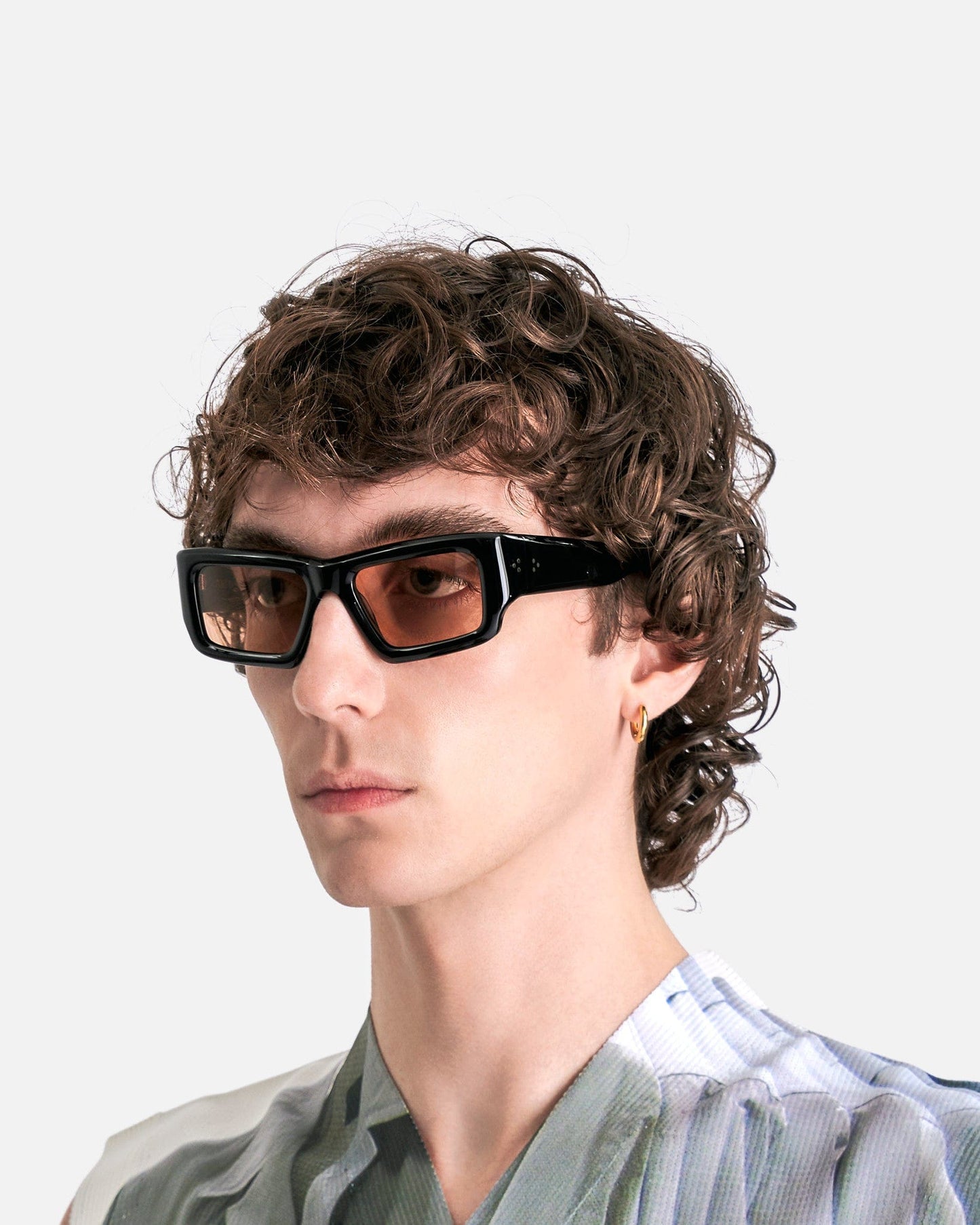 Port Tanger Eyewear OS Sabea Black Acetate/Amber Lens